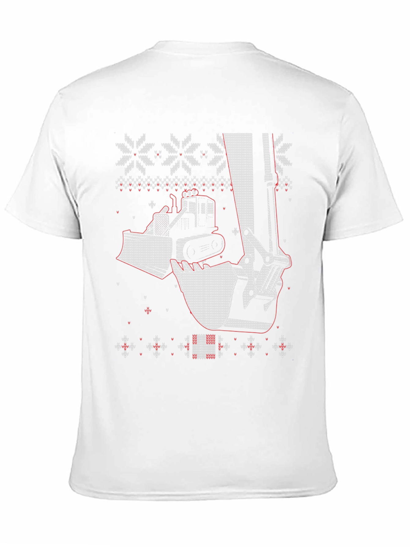 Construction Vehicle Ugly Christmas Sweater T-Shirt