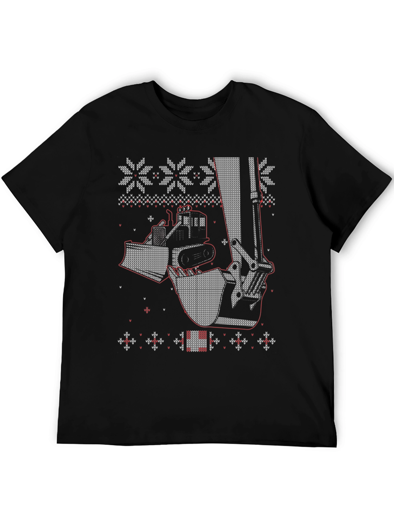 Construction Vehicle Ugly Christmas Sweater T-Shirt