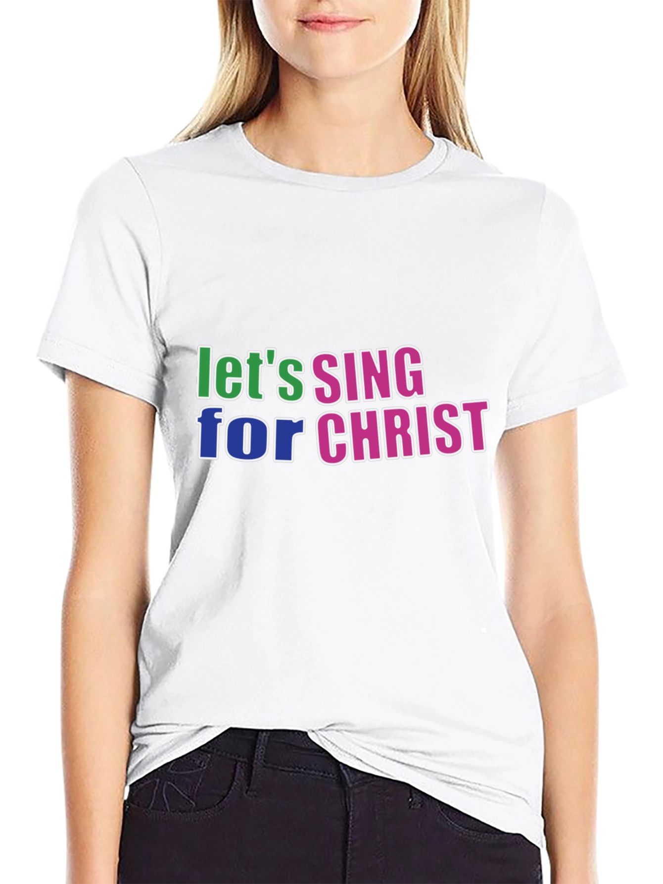 Lets Sing For Christ Black T-Shirt
