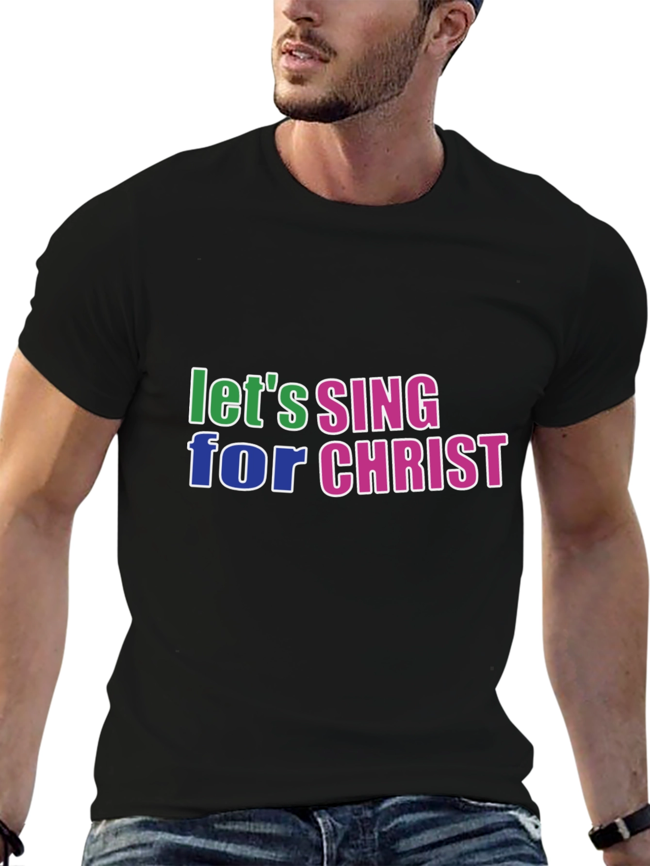Lets Sing For Christ Black T-Shirt