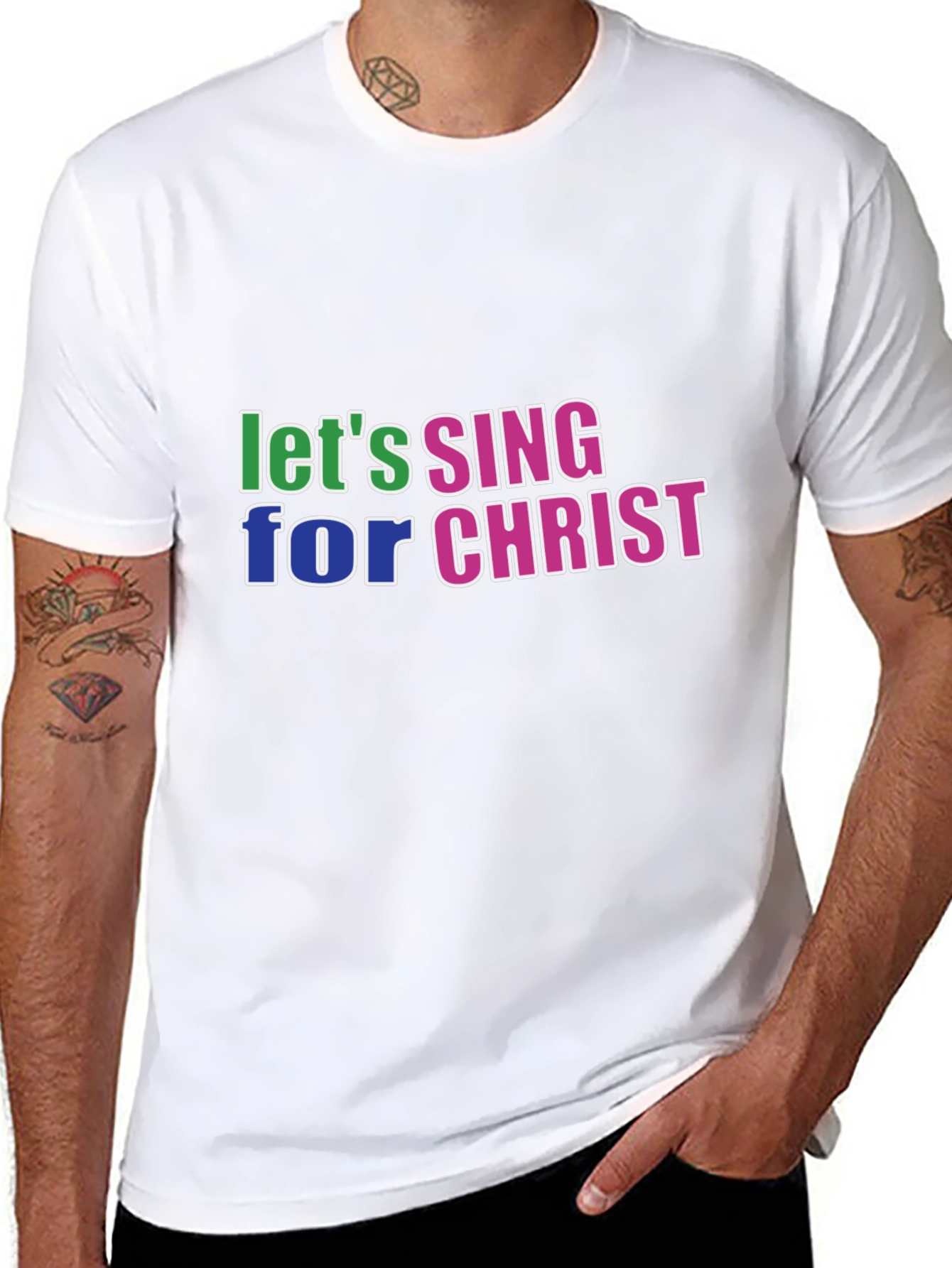 Lets Sing For Christ Black T-Shirt