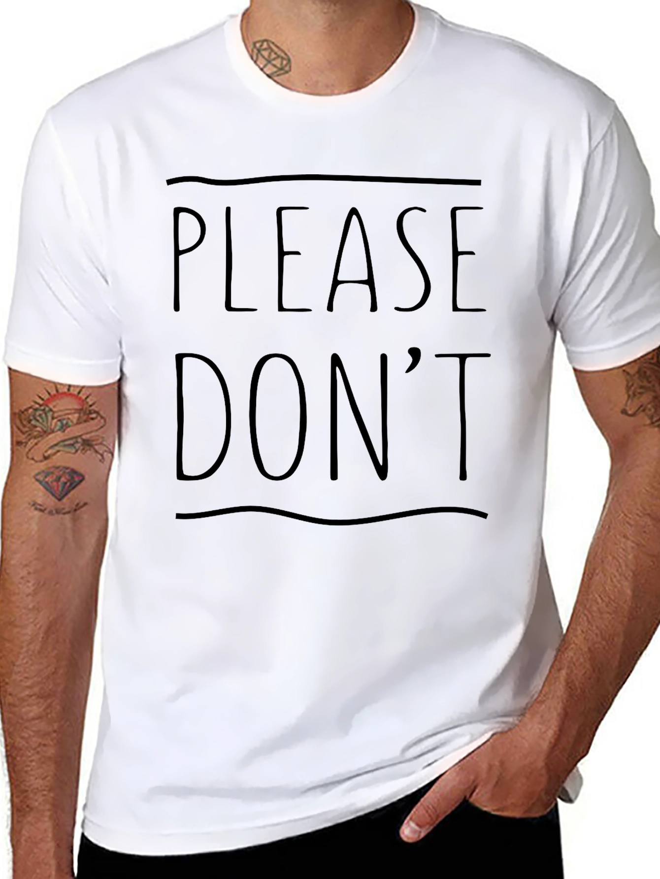 Please Dont Graphic T-Shirt - Casual Wear