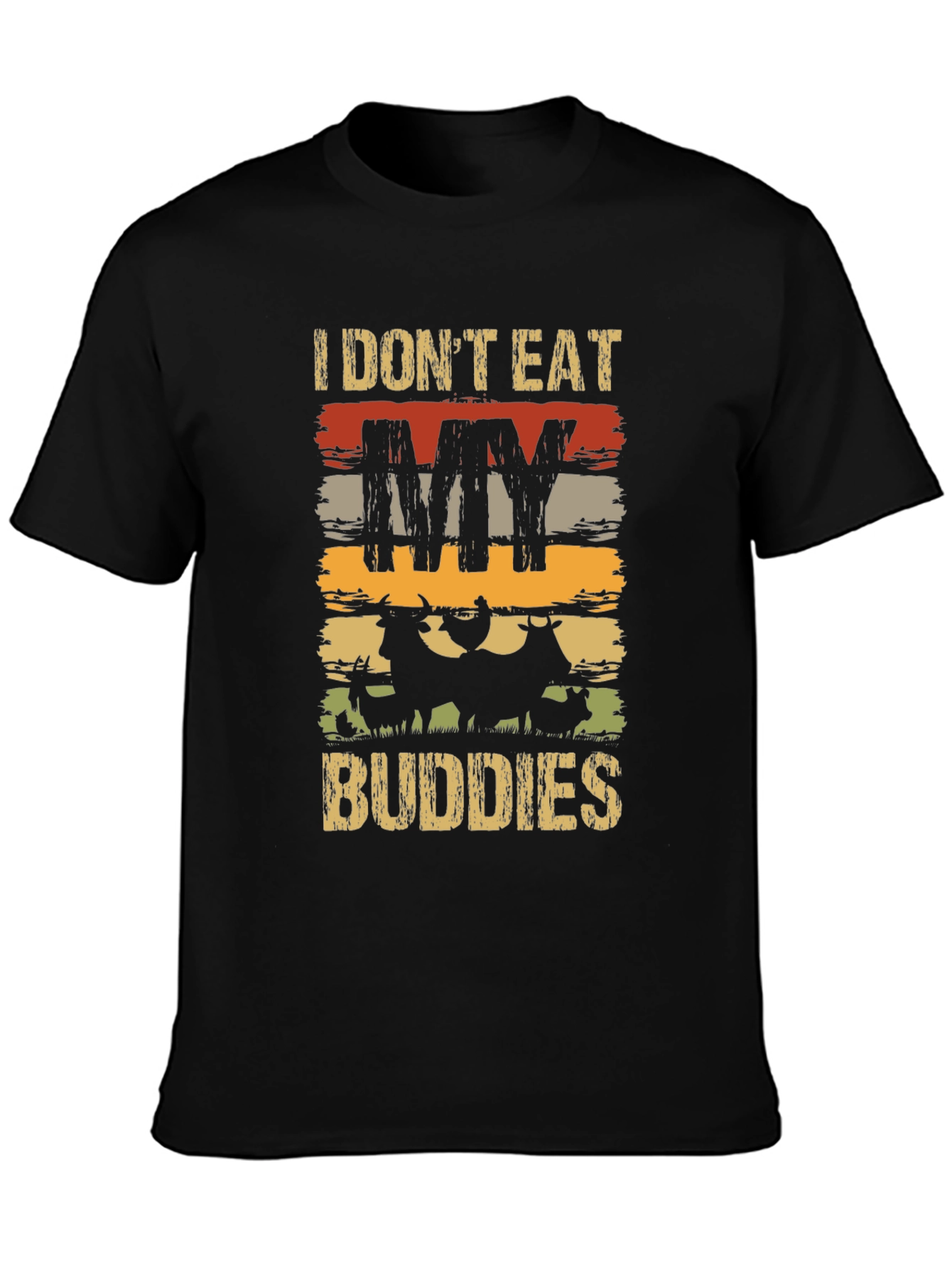 Vegan T-Shirt - I Dont Eat My Buddies