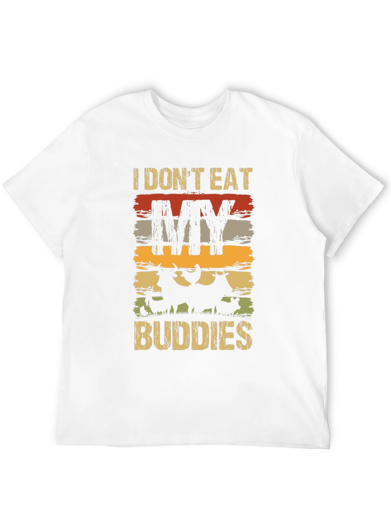 Vegan T-Shirt - I Dont Eat My Buddies
