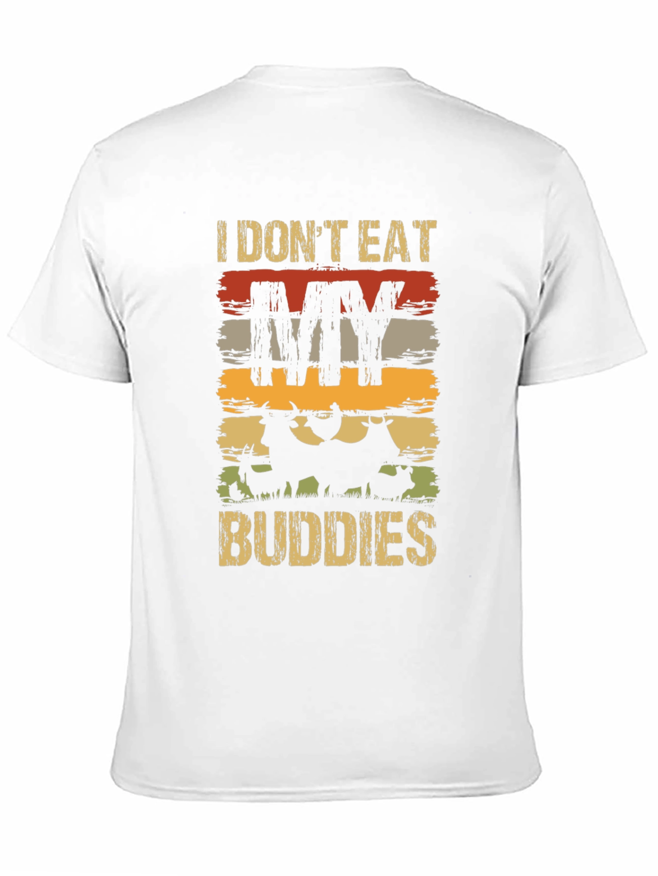 Vegan T-Shirt - I Dont Eat My Buddies