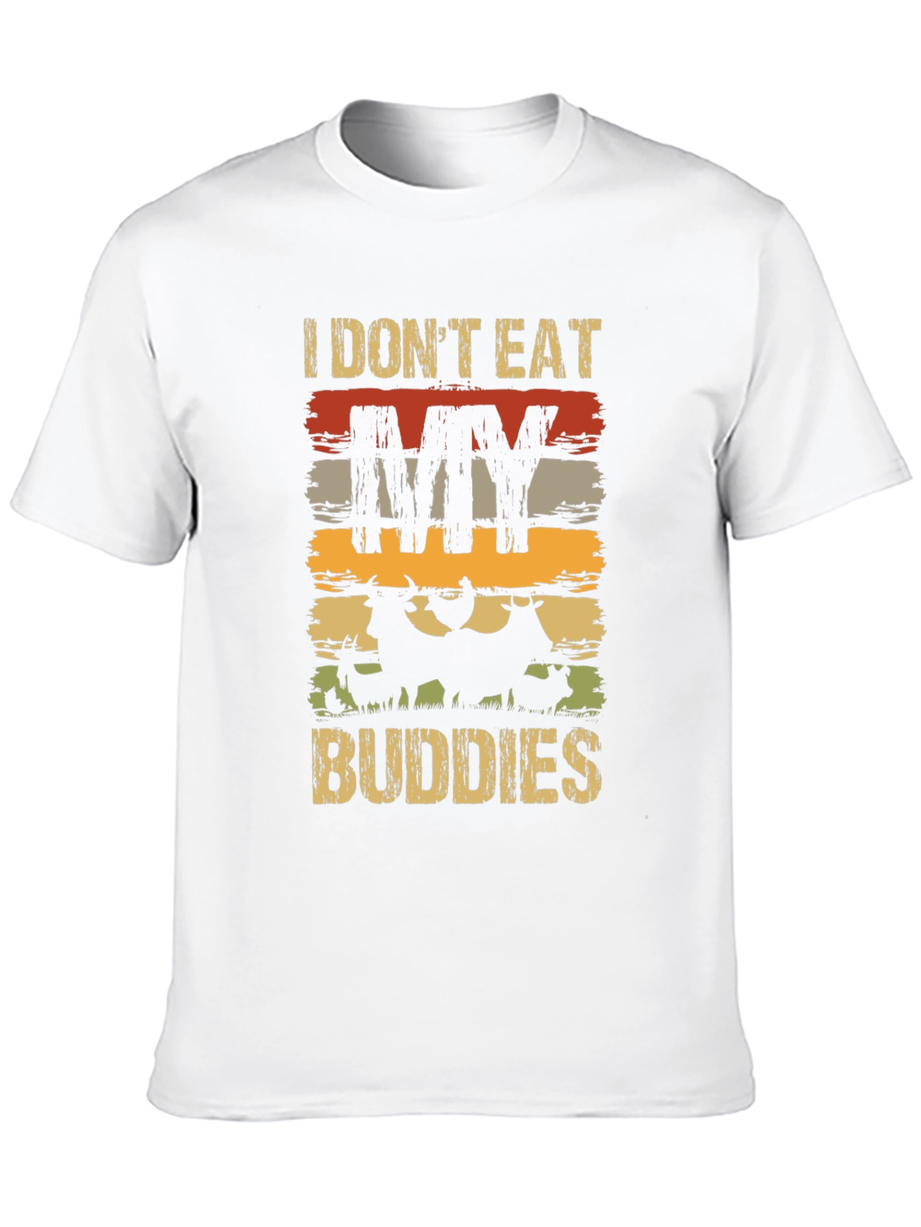 Vegan T-Shirt - I Dont Eat My Buddies