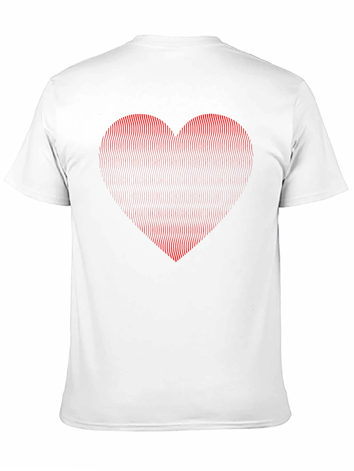 Abstract Heart Graphic Black T-Shirt