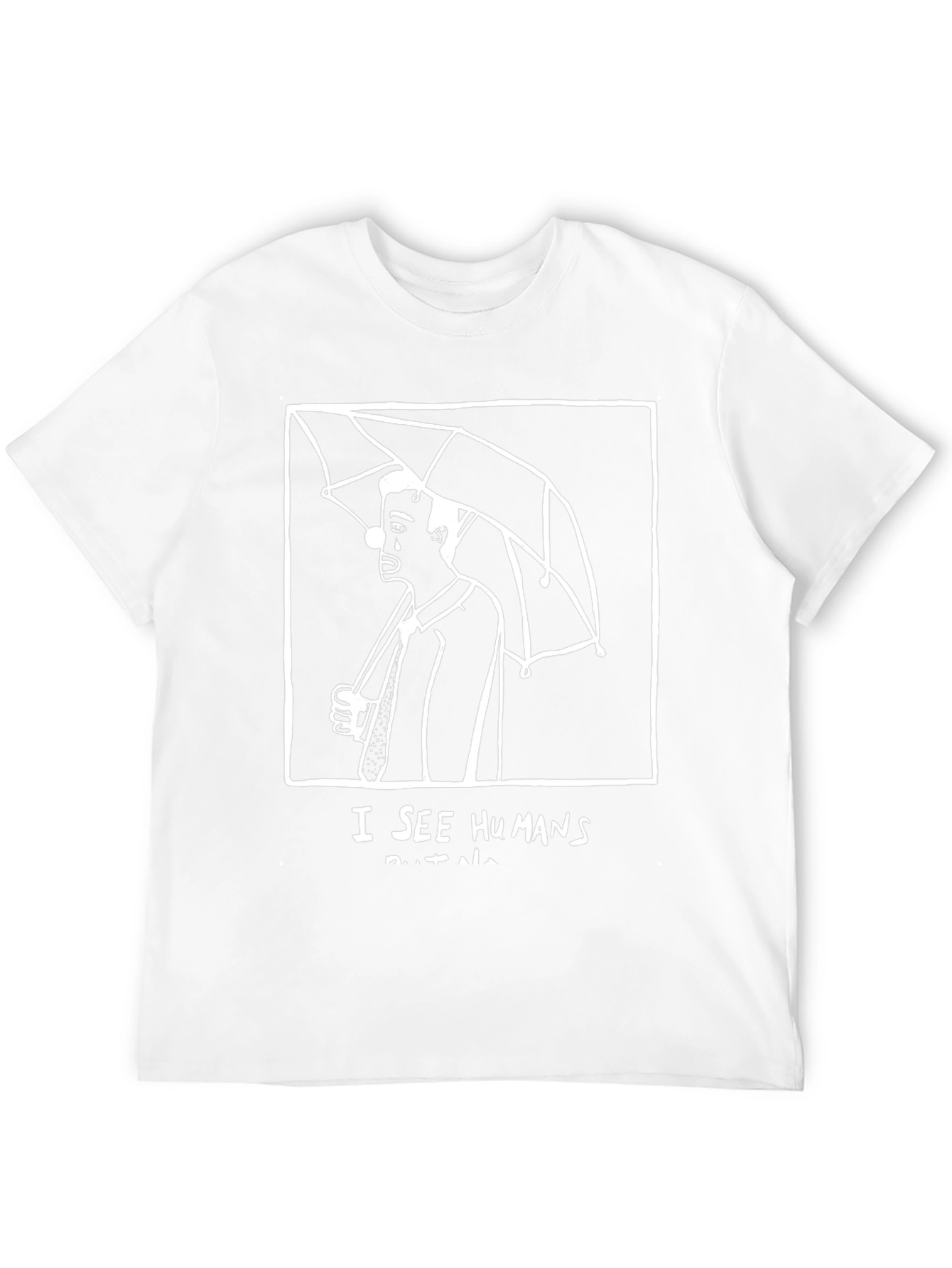 I See Humans T-Shirt - Black Graphic Tee