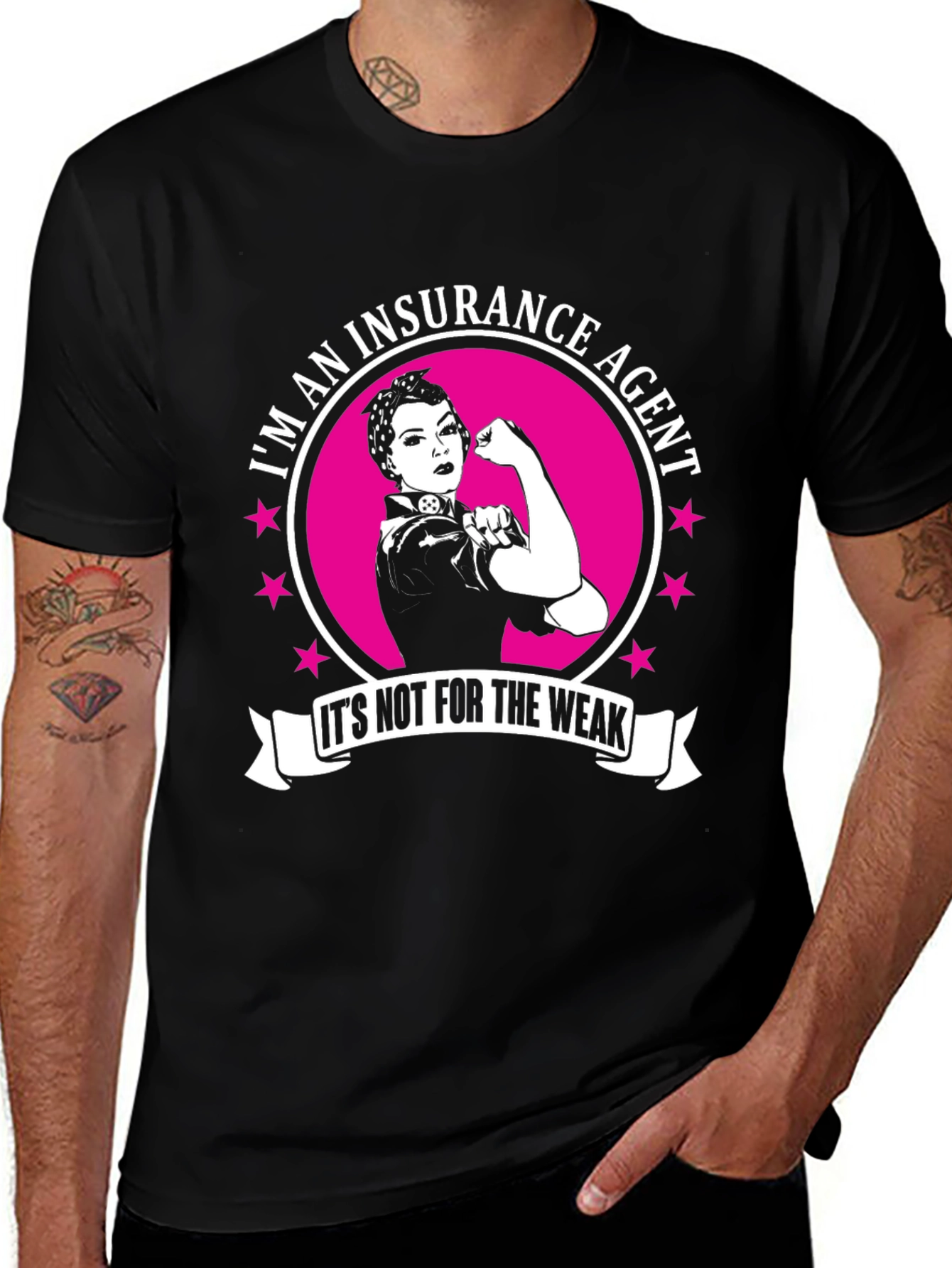 Insurance Agent Strong Woman Graphic T-Shirt