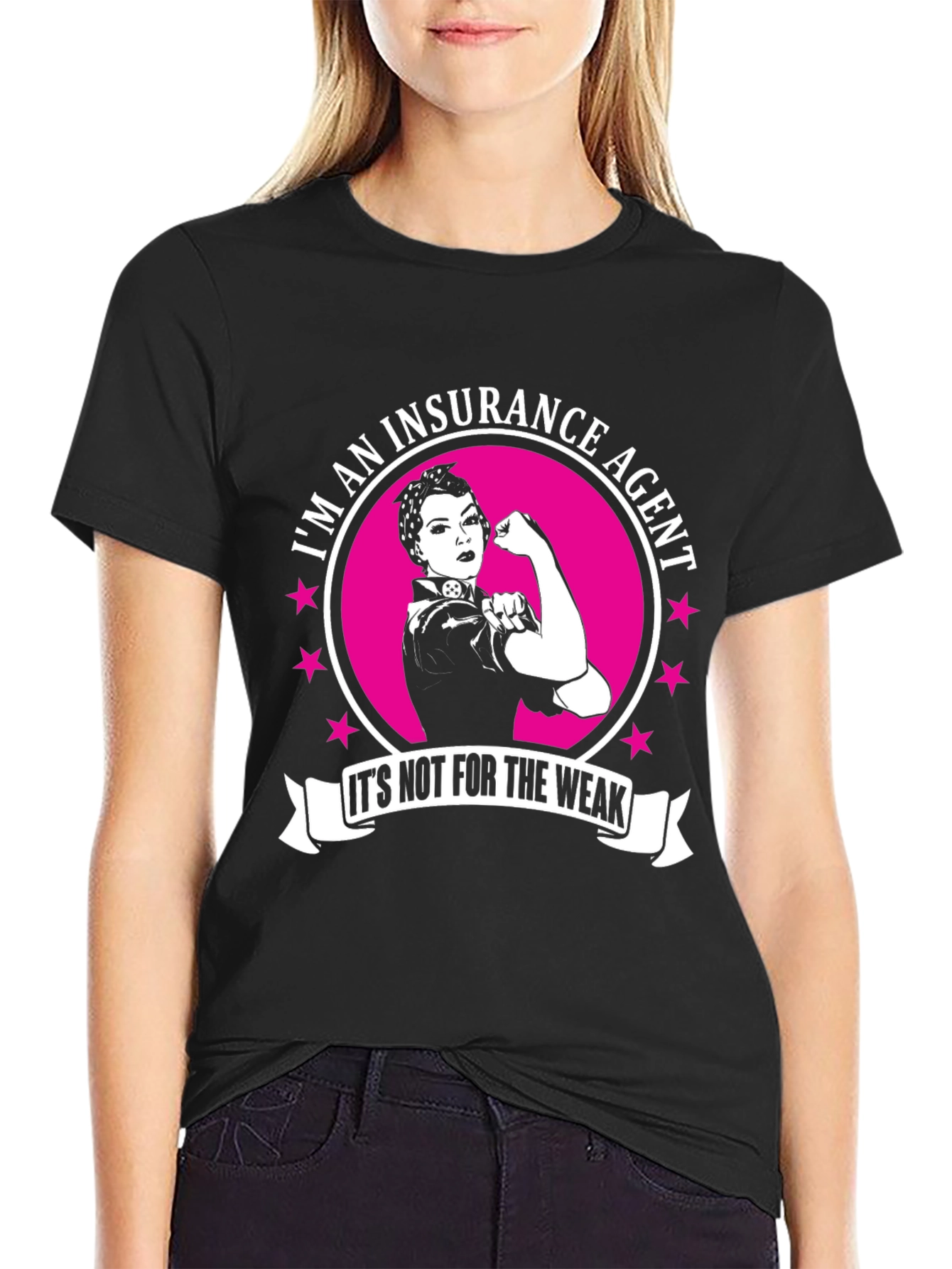 Insurance Agent Strong Woman Graphic T-Shirt