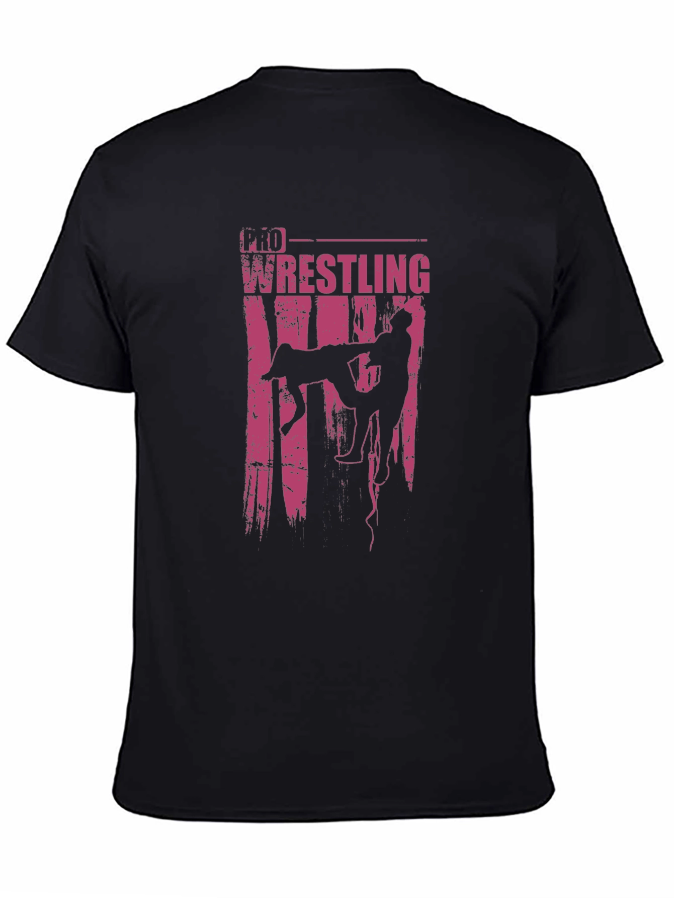 Pro Wrestling Graphic Tee - Black