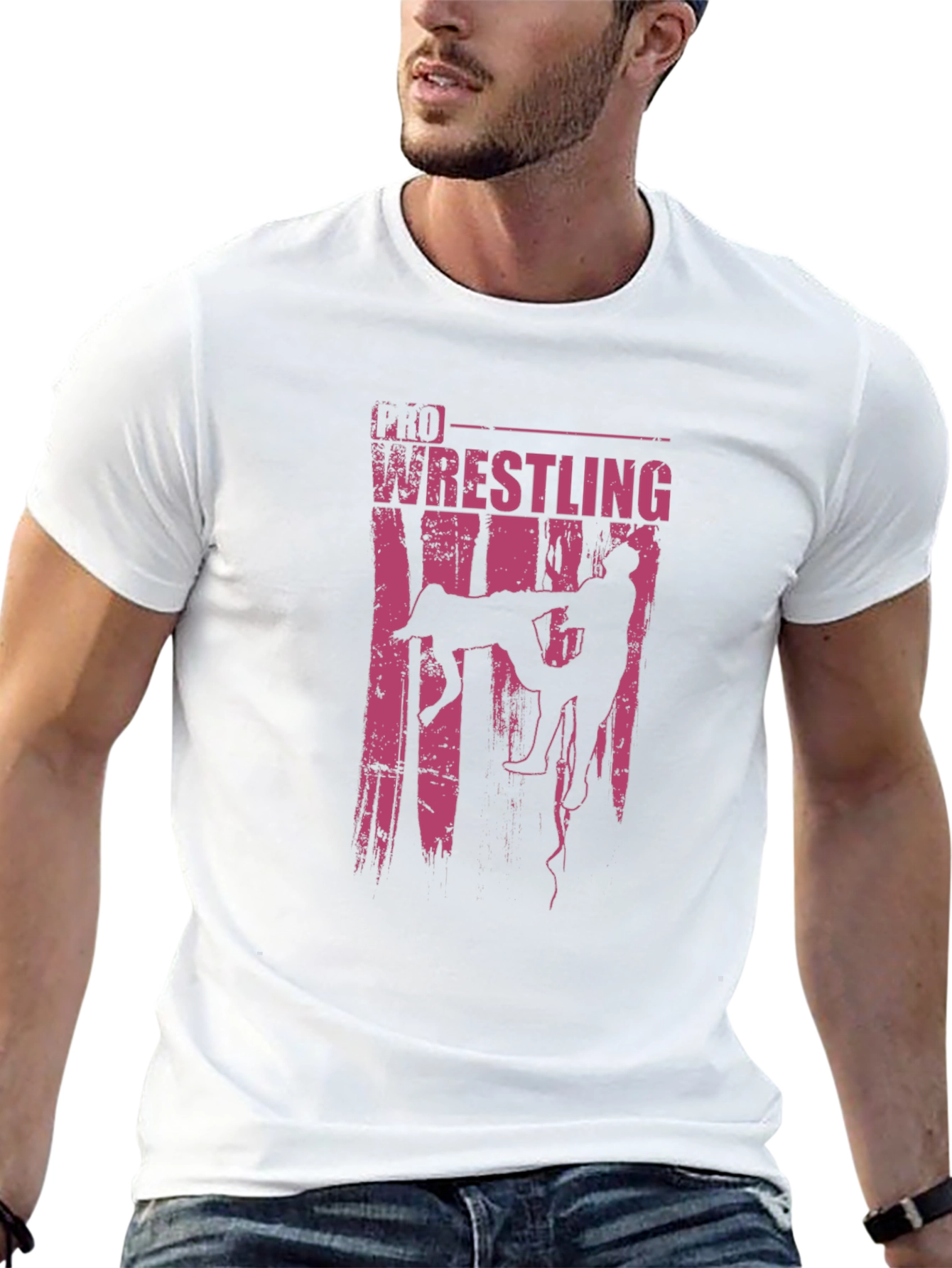 Pro Wrestling Graphic Tee - Black