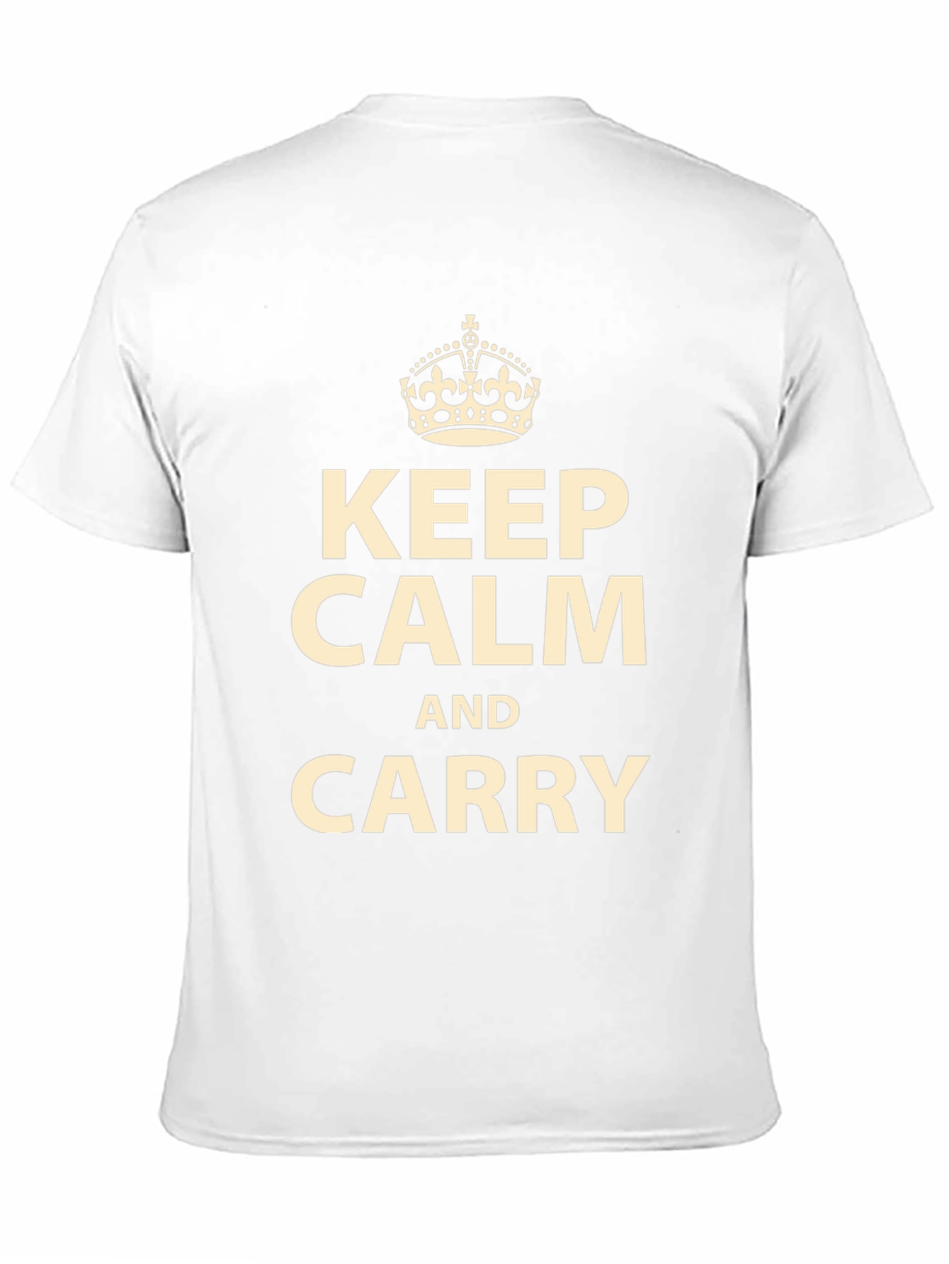 Keep Calm and Carry On Graphic Tee - Black