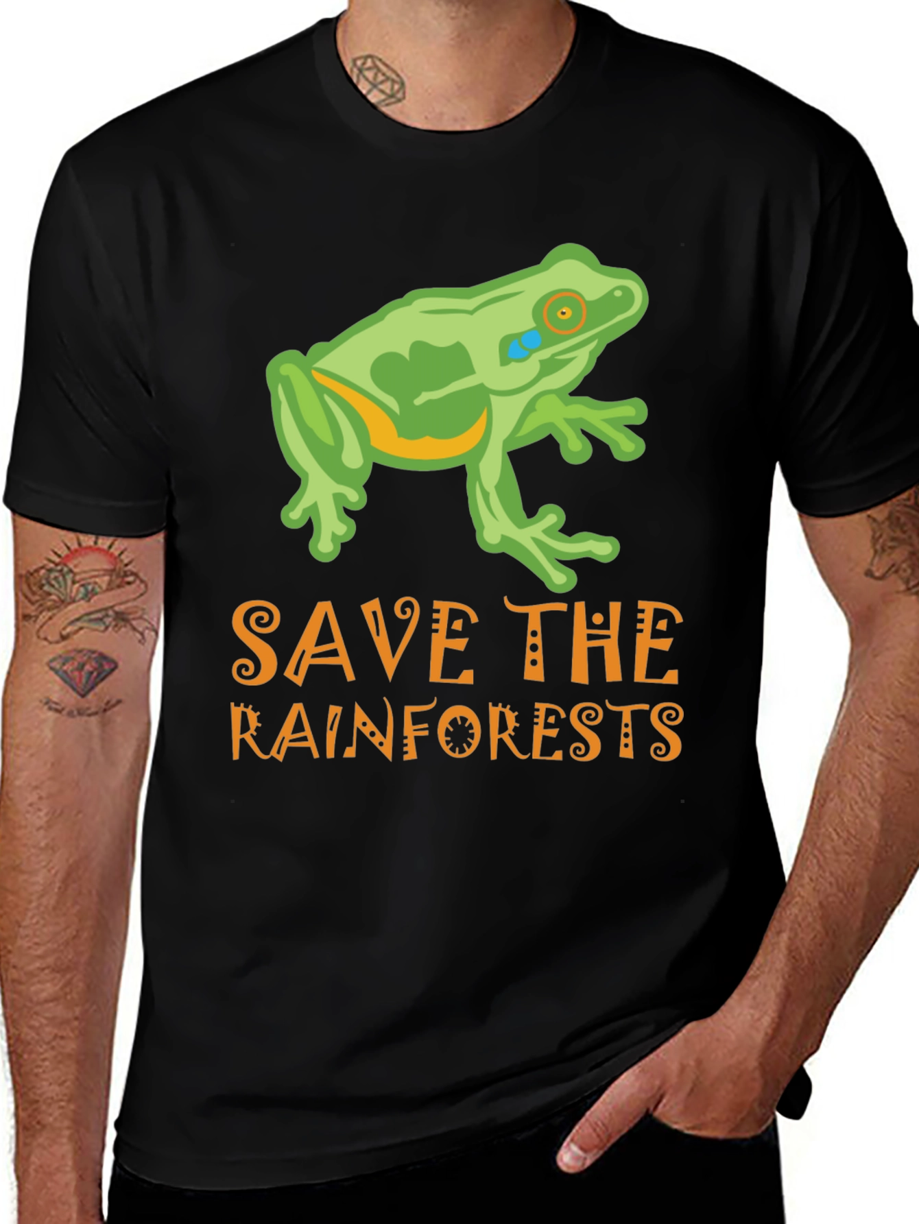 Save the Rainforests Frog Graphic Tee