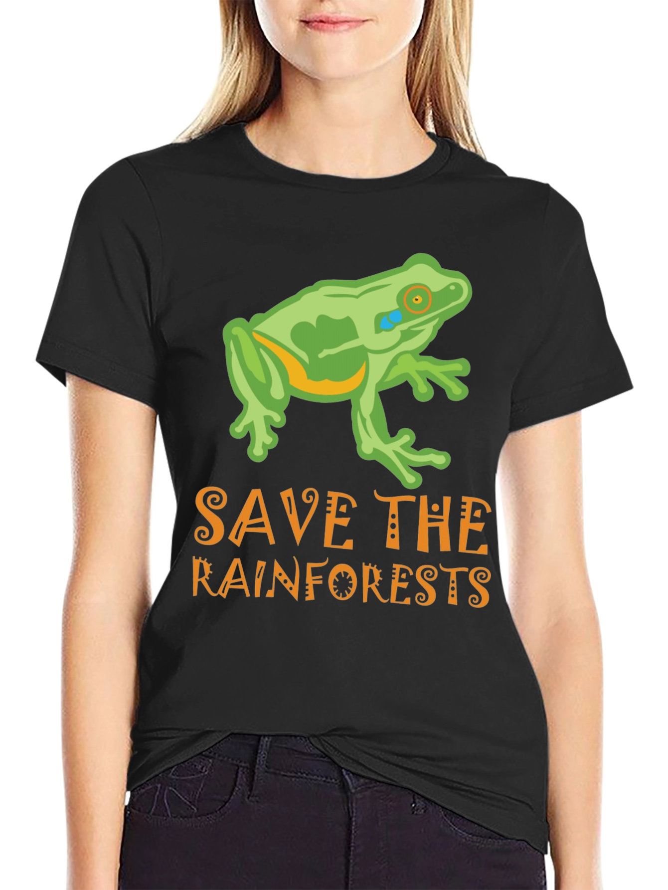 Save the Rainforests Frog Graphic Tee