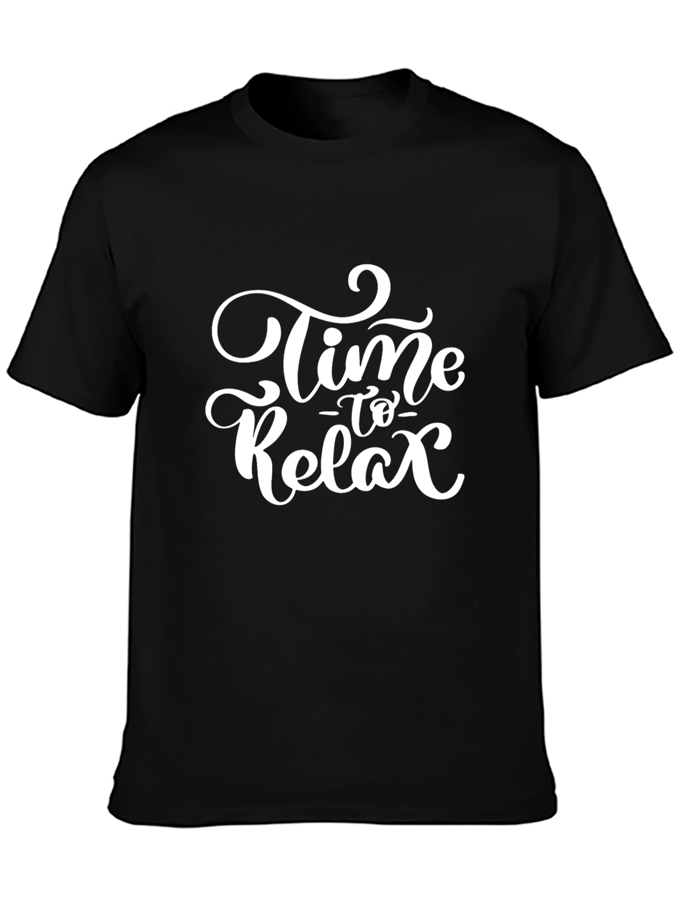Relax Time Black Tee