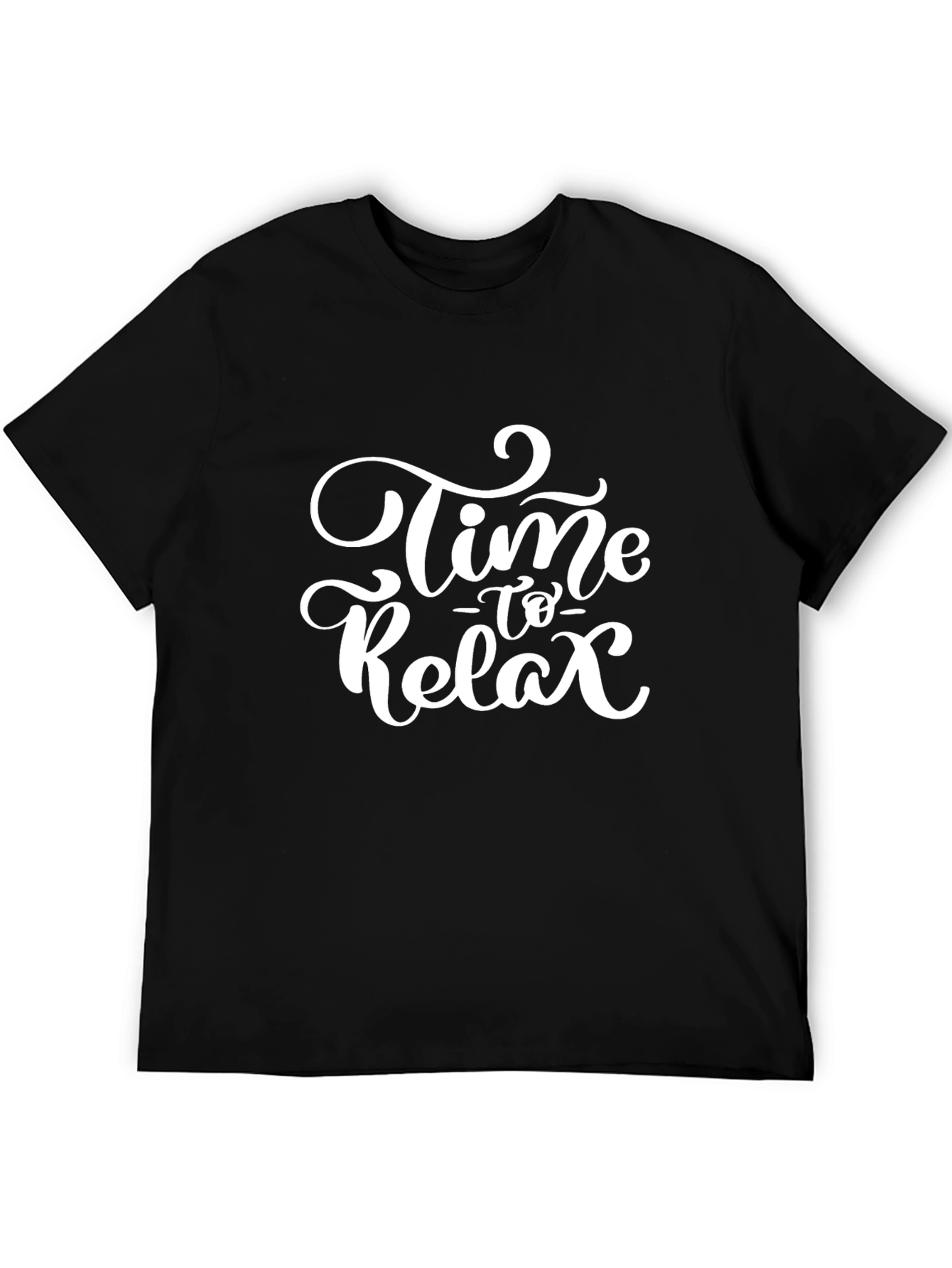 Relax Time Black Tee