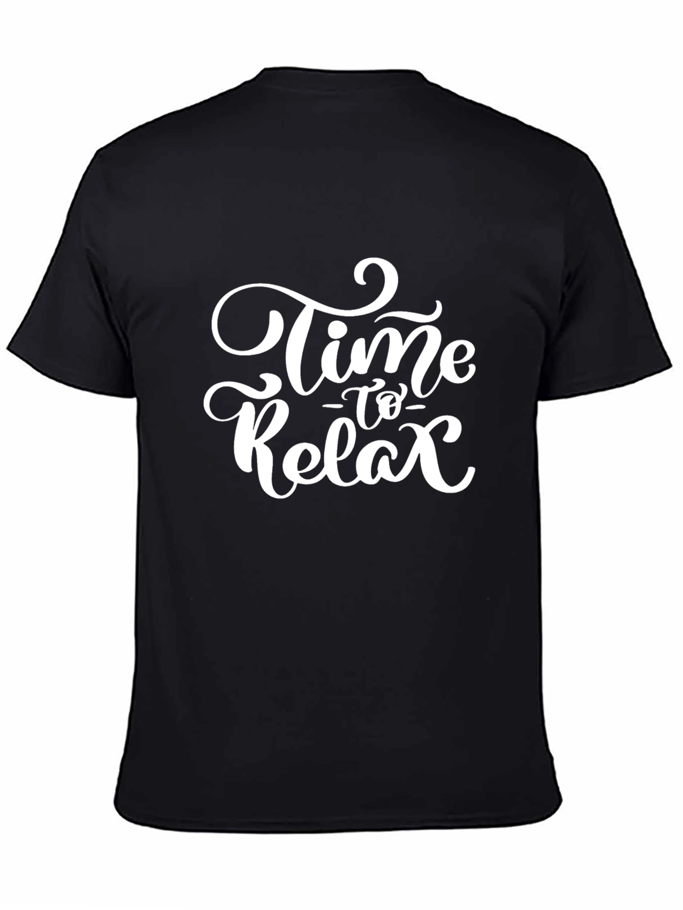Relax Time Black Tee