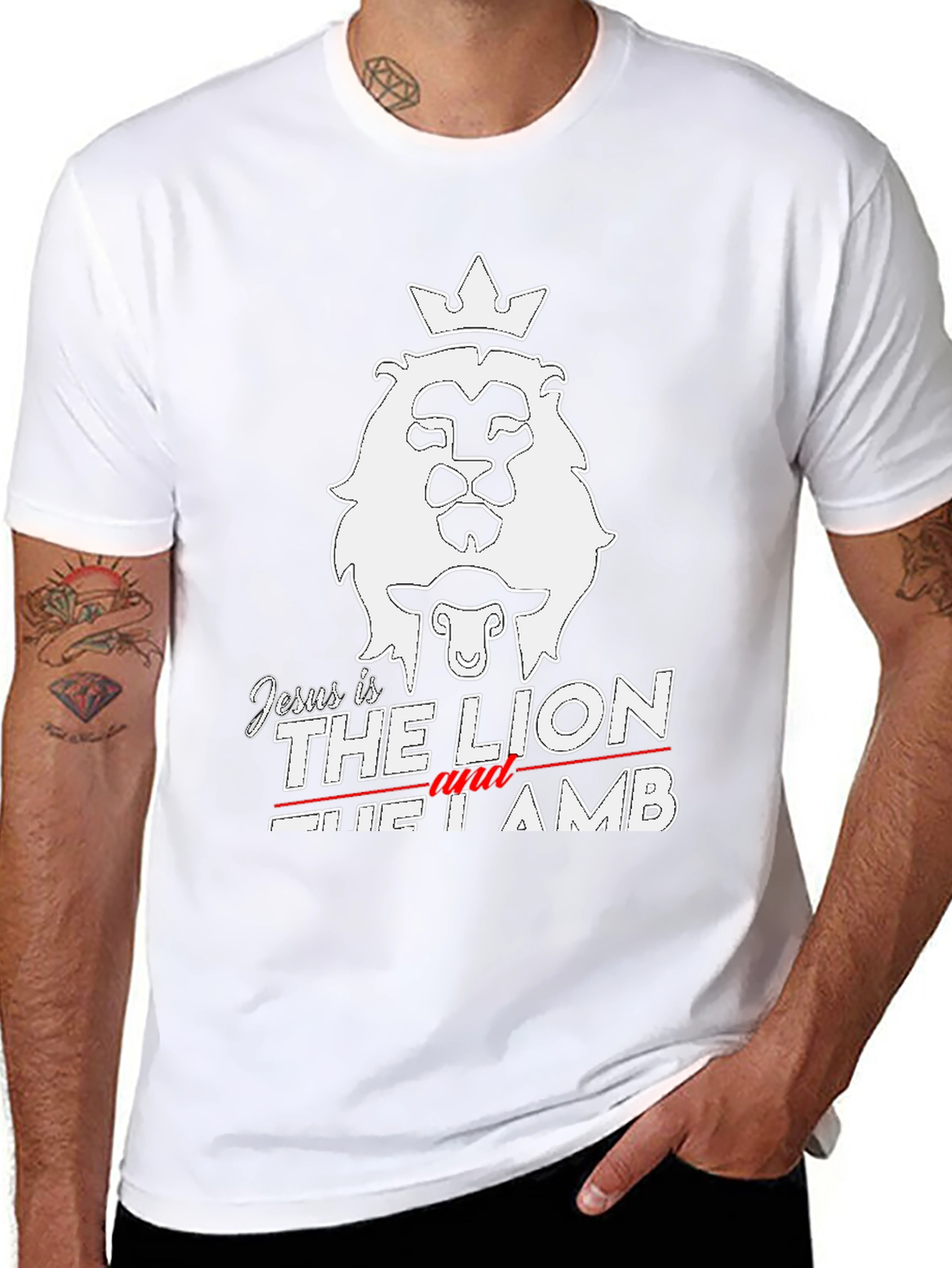 Jesus is the Lion and the Lamb Graphic Tee