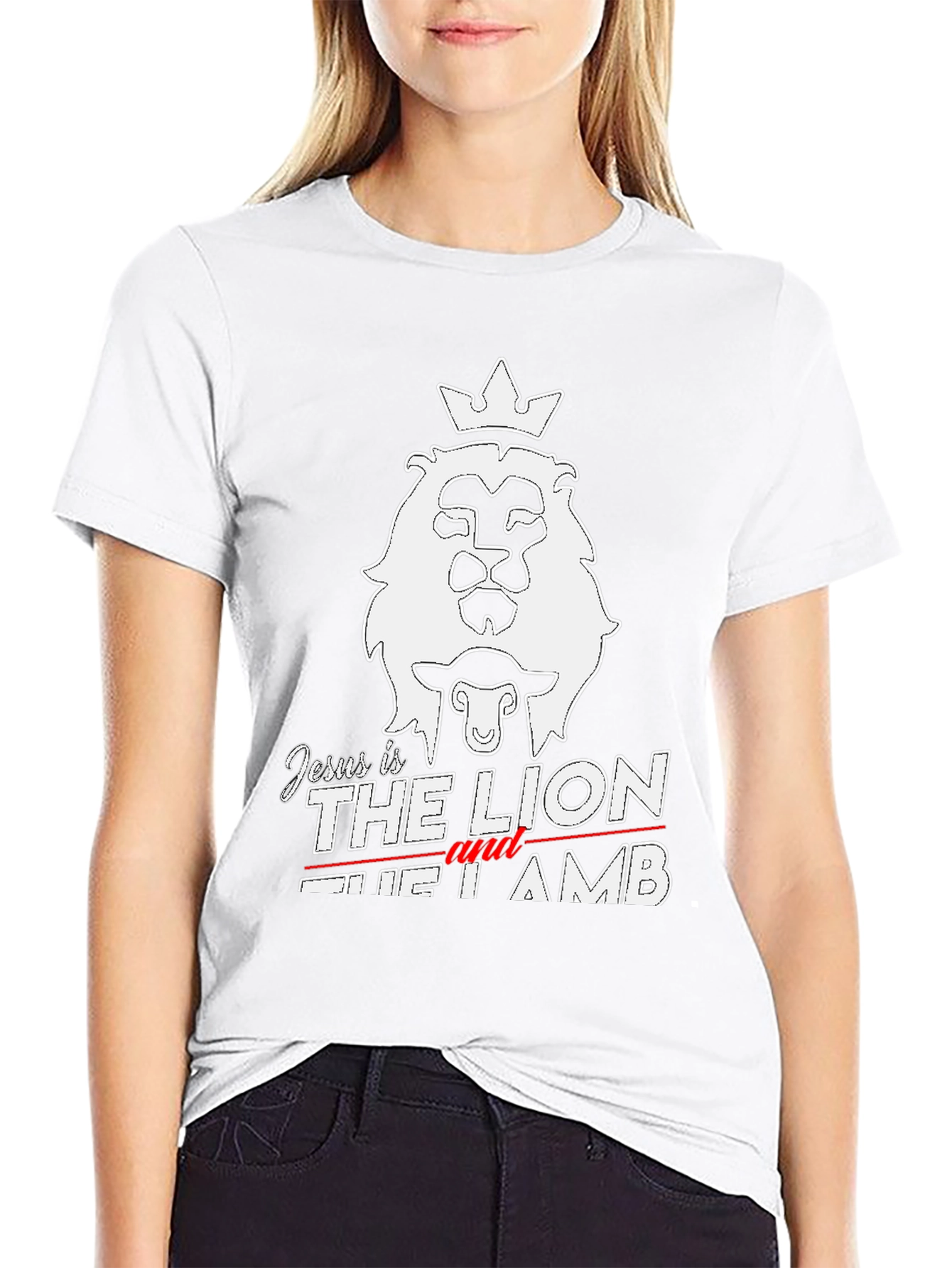 Jesus is the Lion and the Lamb Graphic Tee