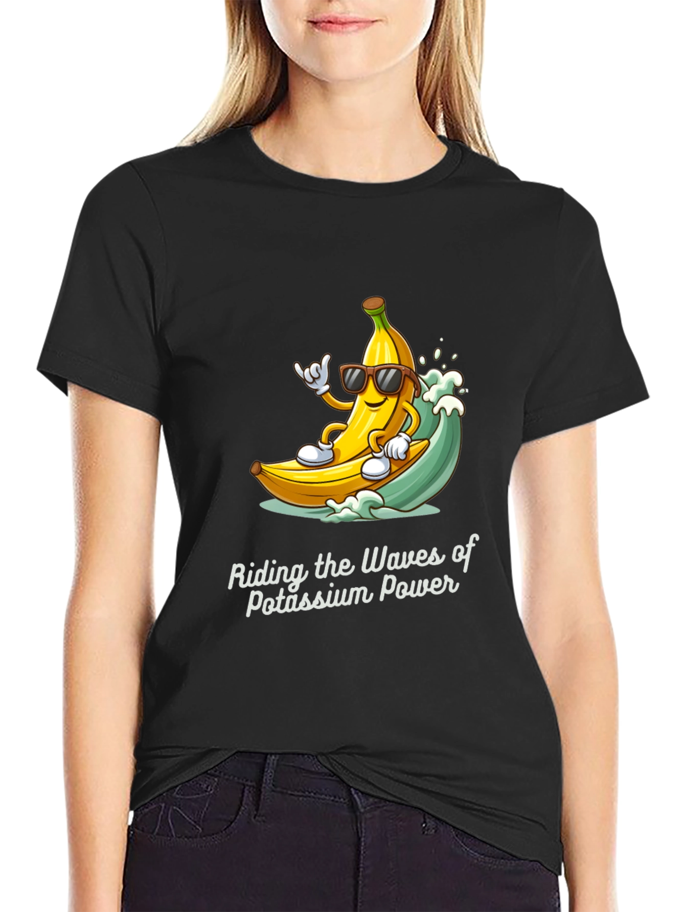 Banana Surfing T-Shirt - Potassium Power Tee