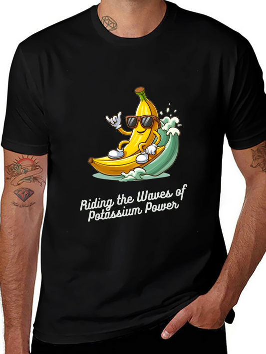Banana Surfing T-Shirt - Potassium Power Tee