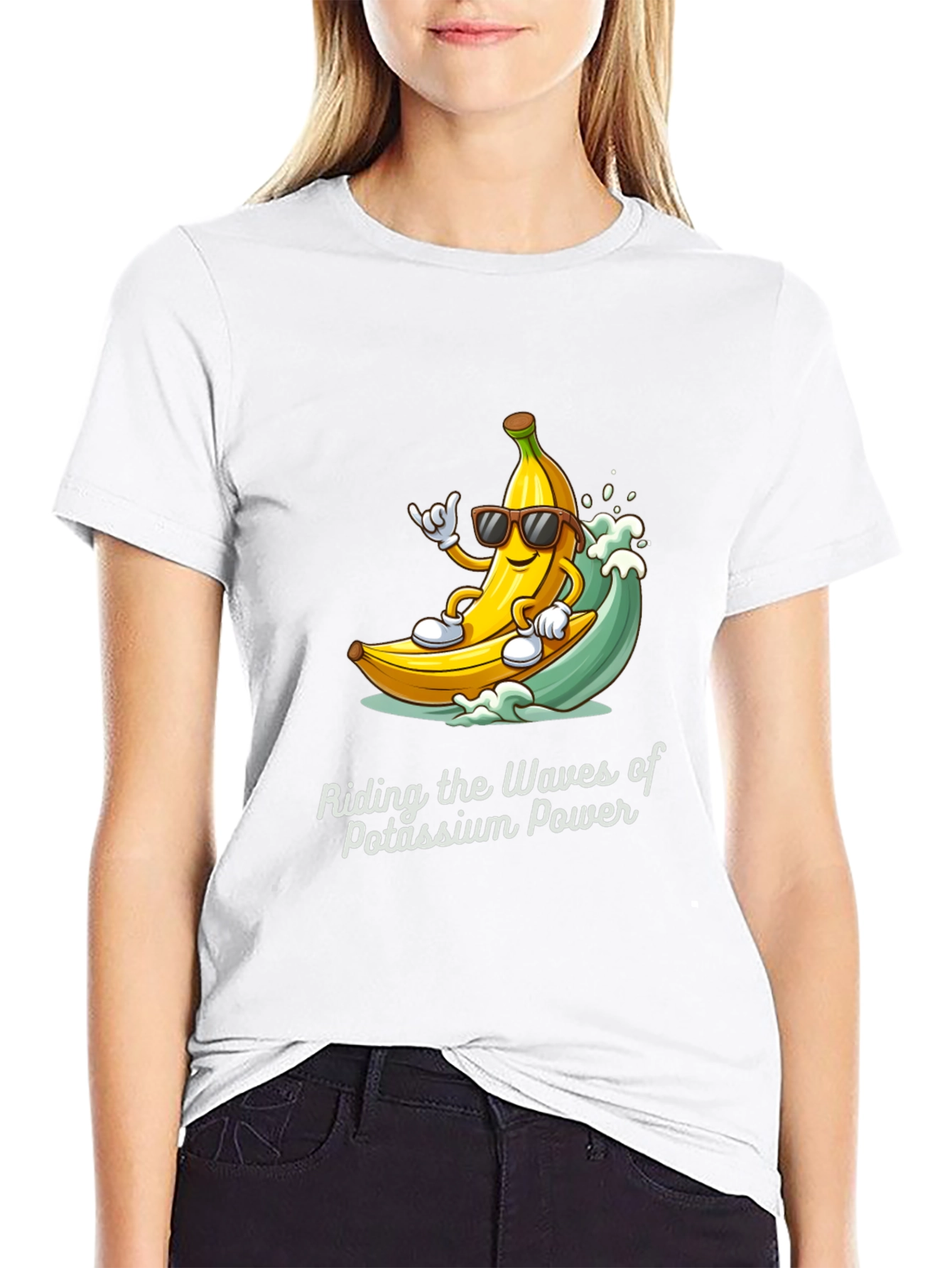Banana Surfing T-Shirt - Potassium Power Tee