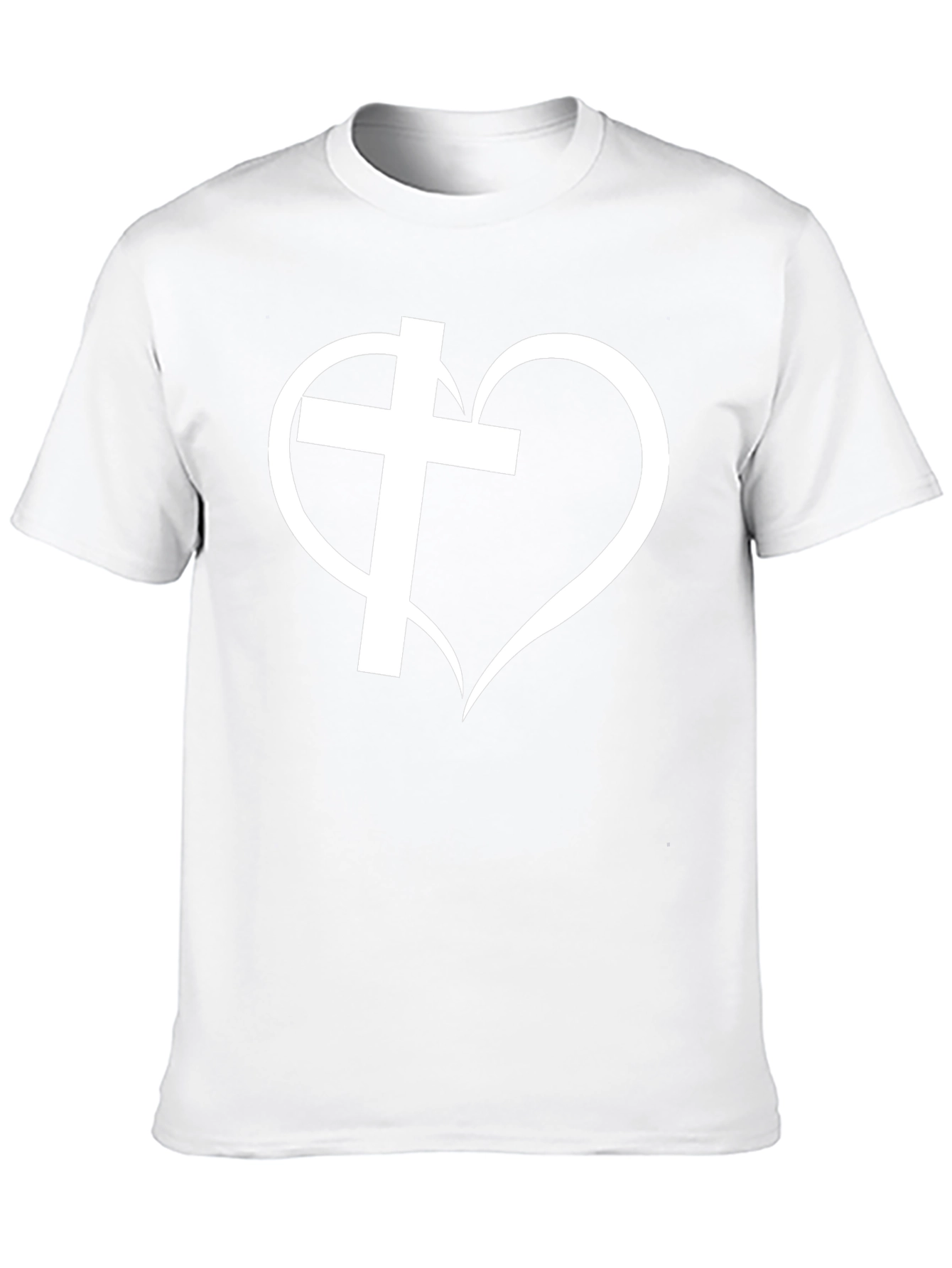 Faith Heart Black T-Shirt