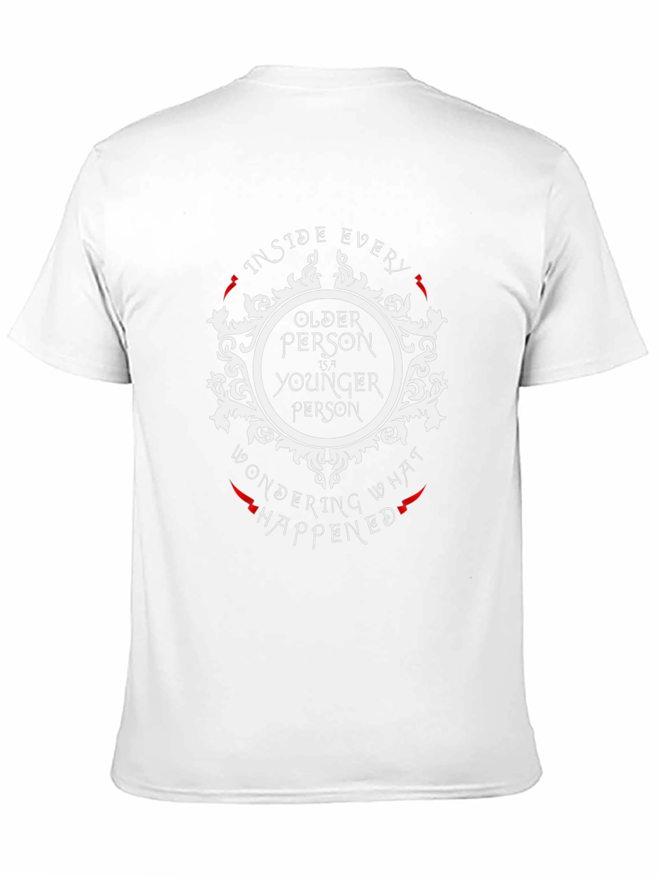 Older Younger Person Black Graphic Tee