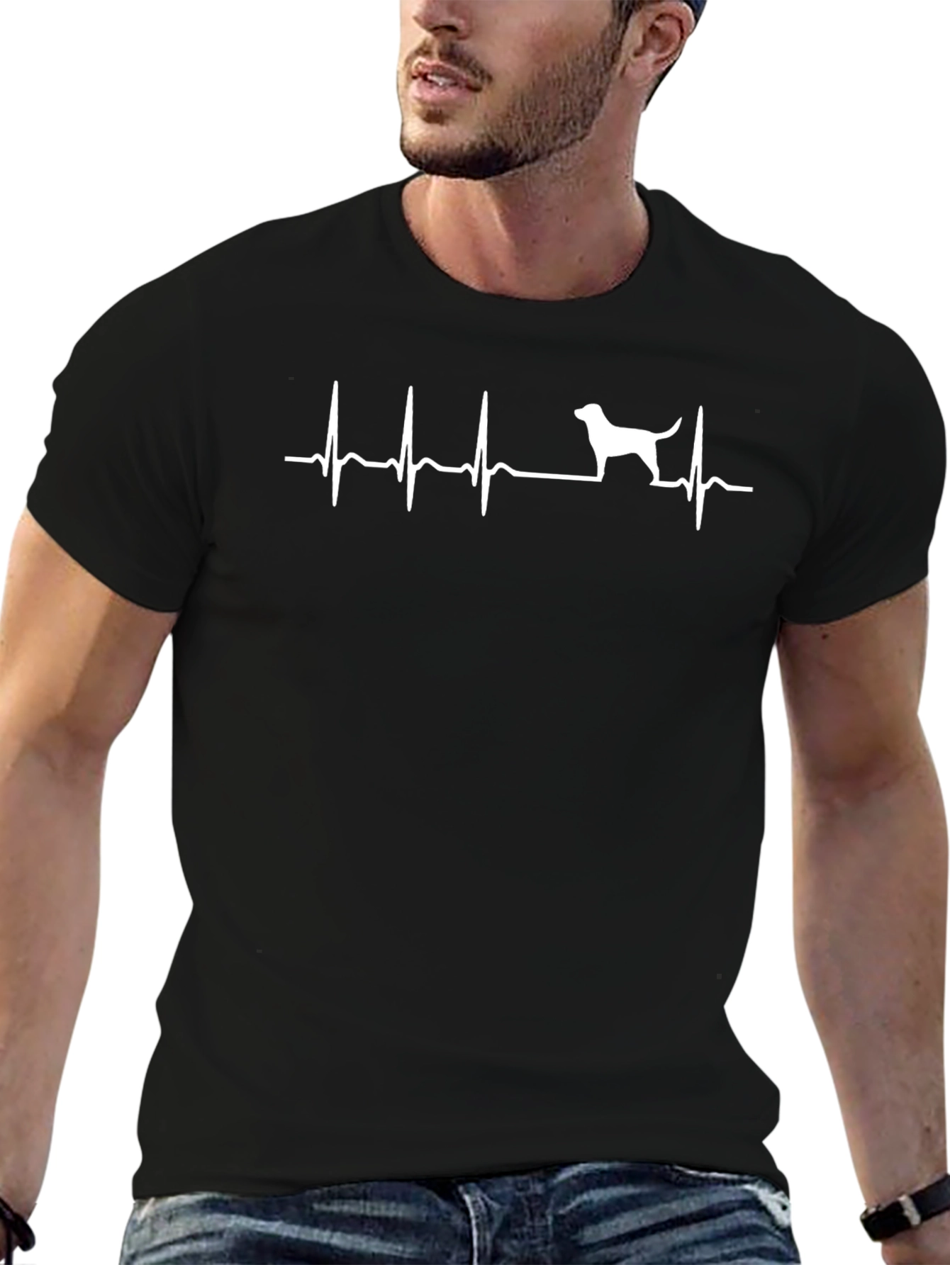 Dog Heartbeat T-Shirt - Cute Pet Lover Tee