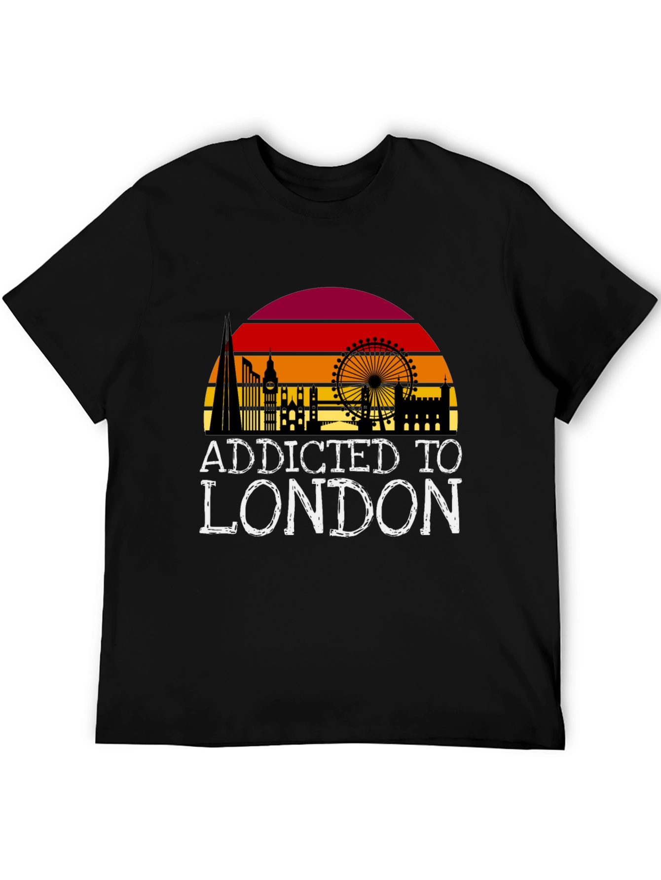 Addicted to London Black T-Shirt
