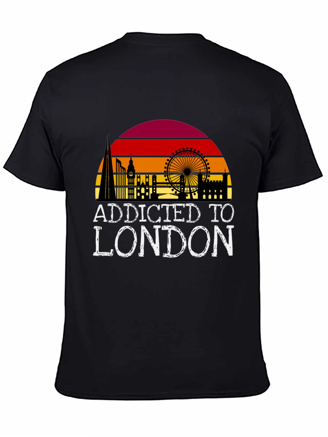 Addicted to London Black T-Shirt