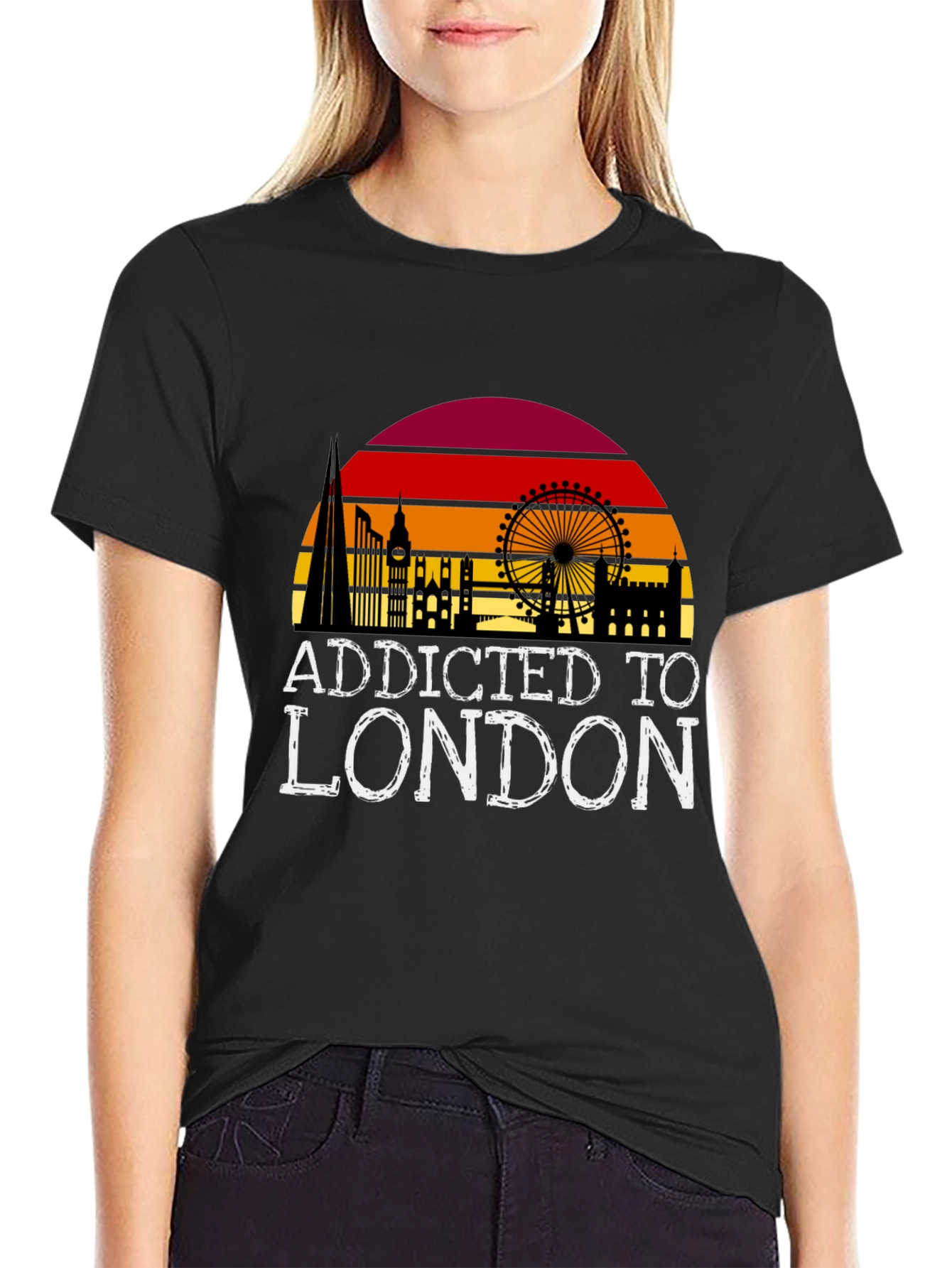 Addicted to London Black T-Shirt