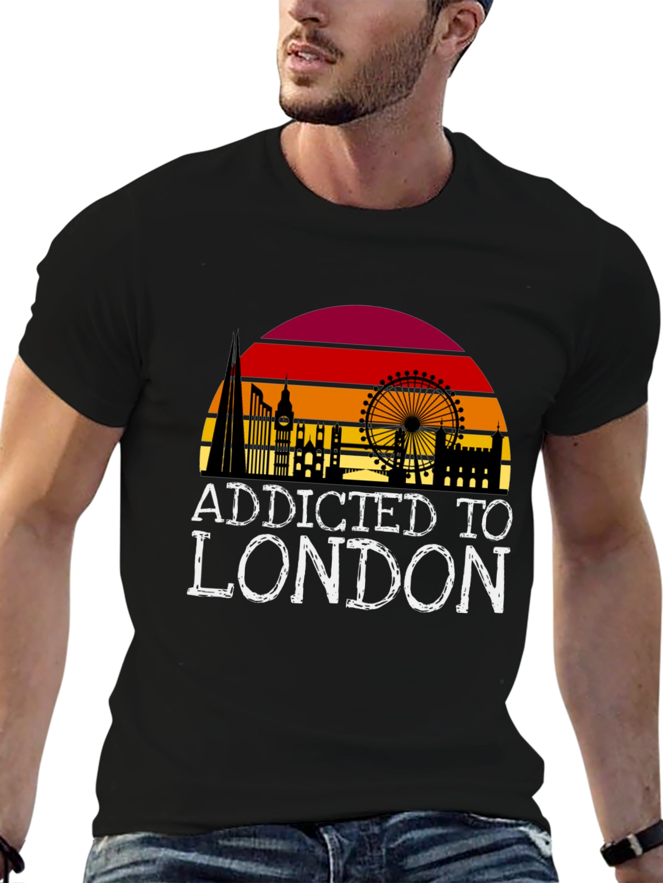 Addicted to London Black T-Shirt