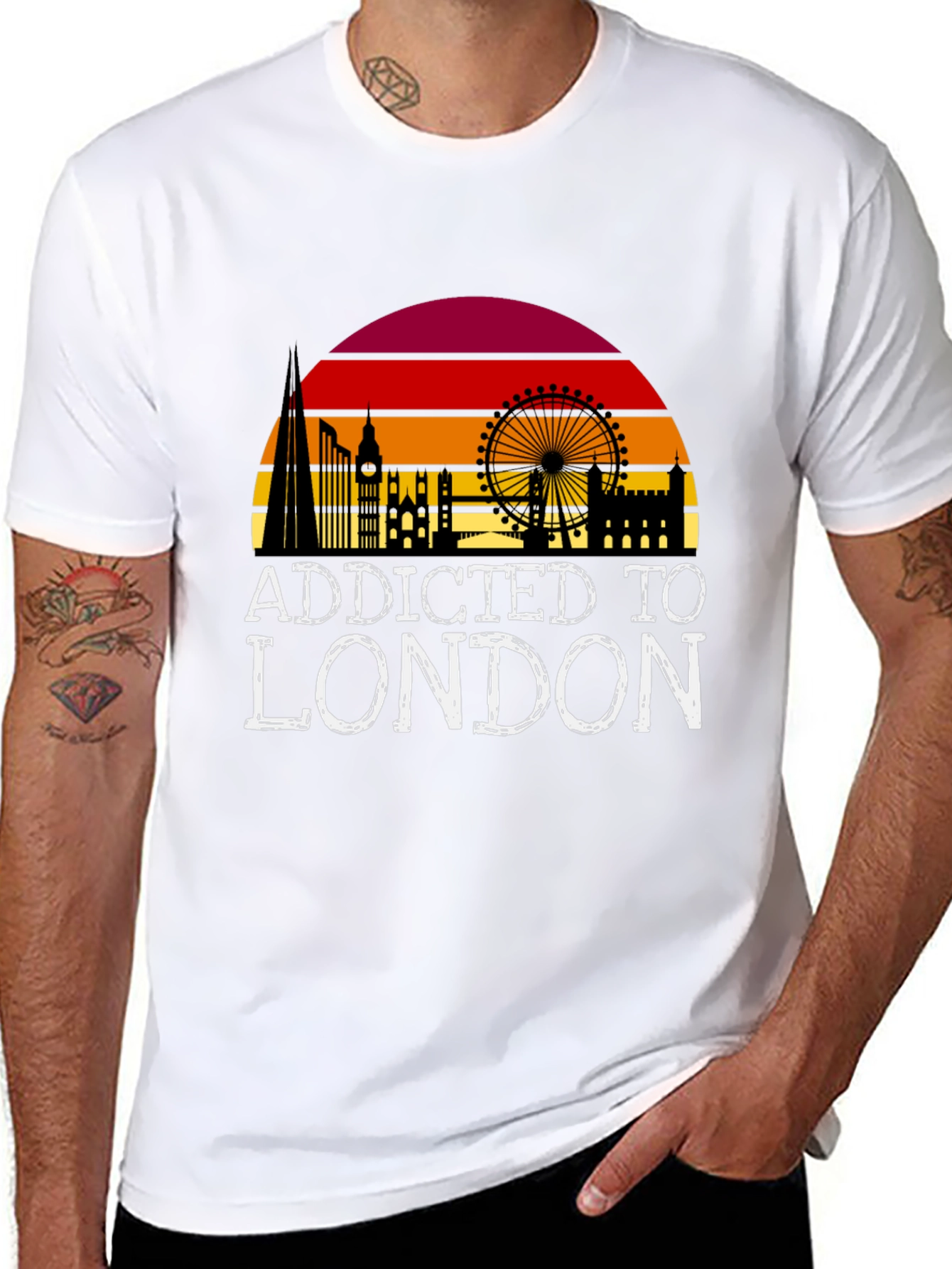 Addicted to London Black T-Shirt