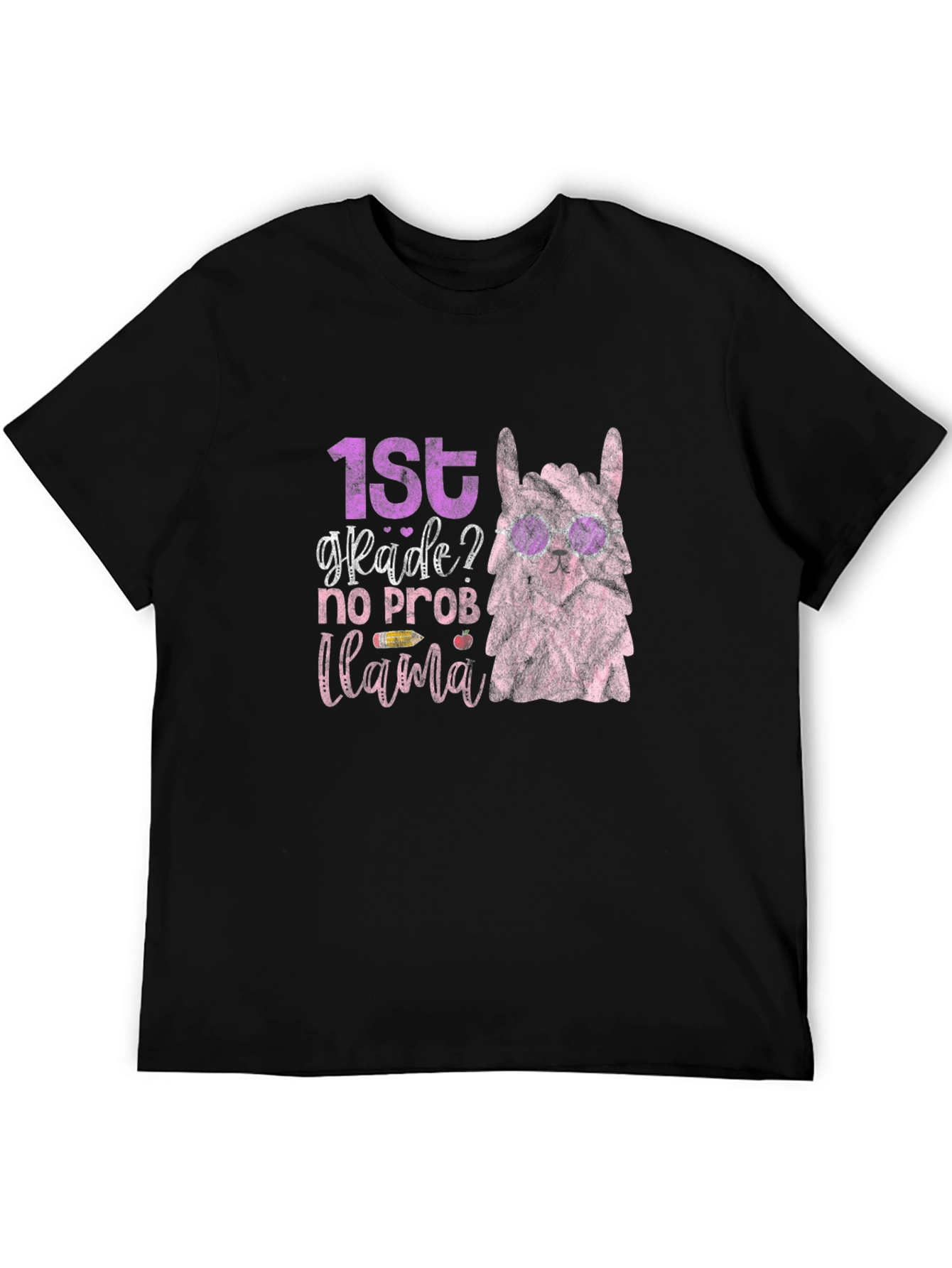 1st Grade Llama Graphic T-Shirt