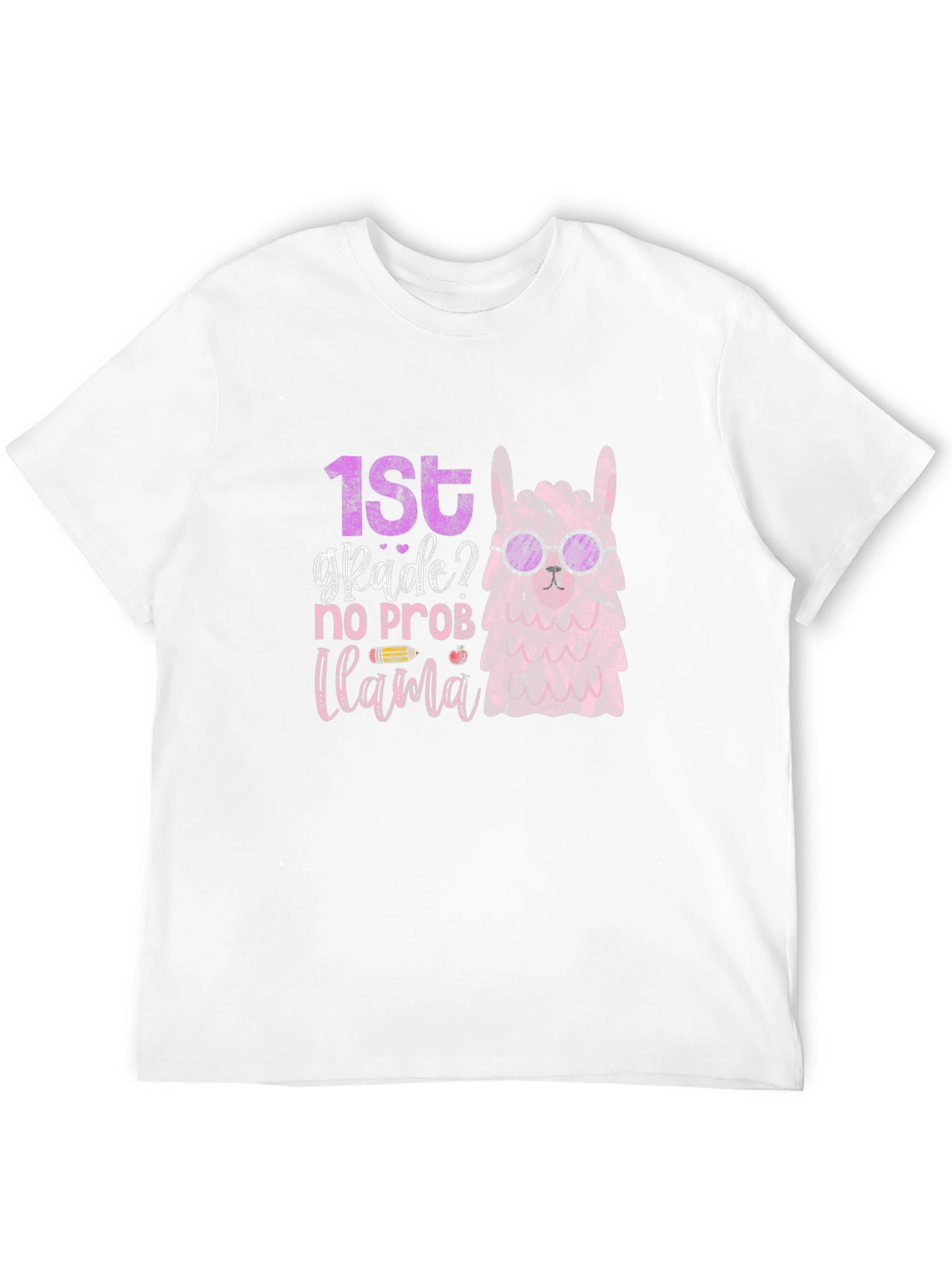 1st Grade Llama Graphic T-Shirt