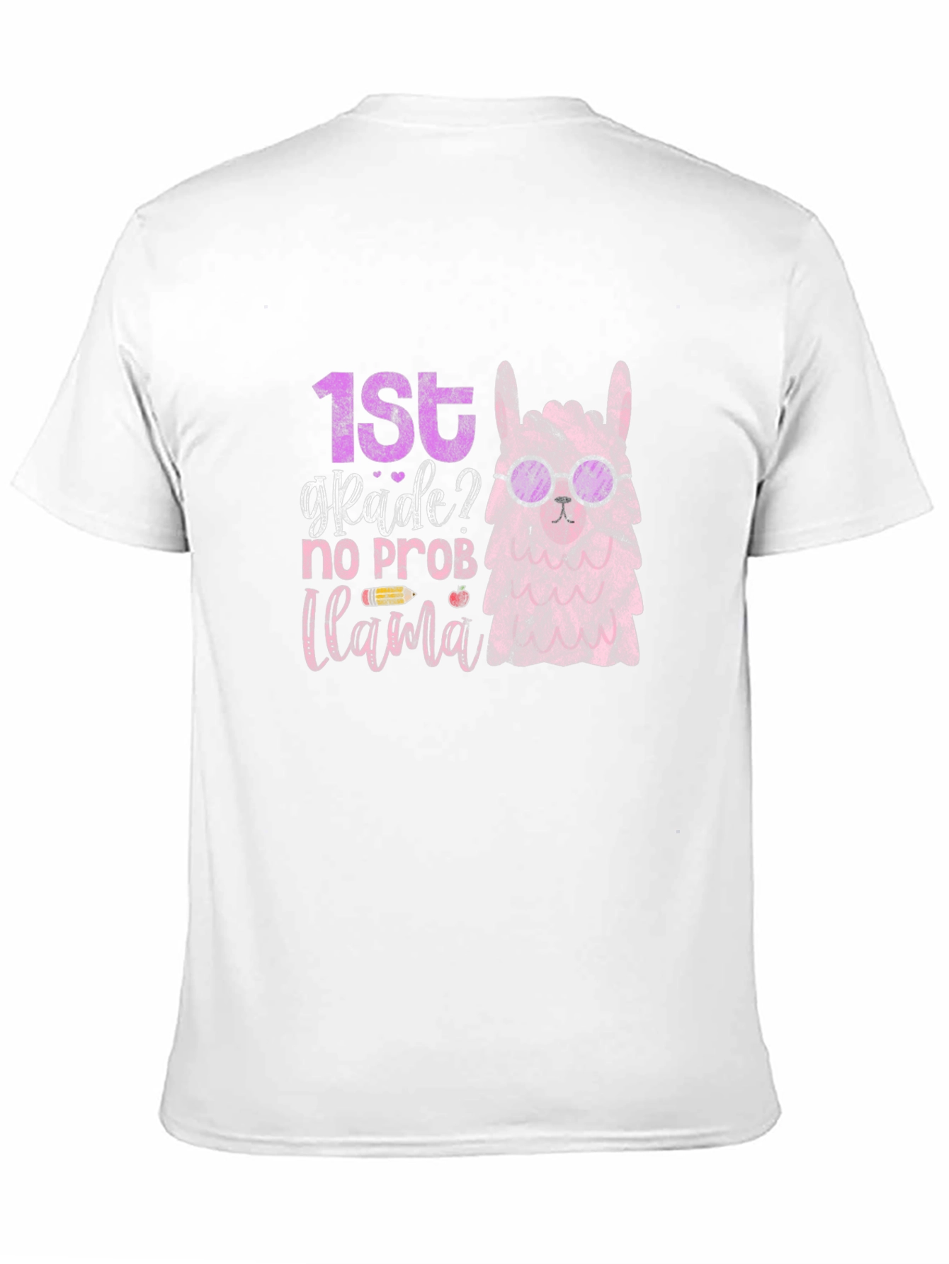 1st Grade Llama Graphic T-Shirt