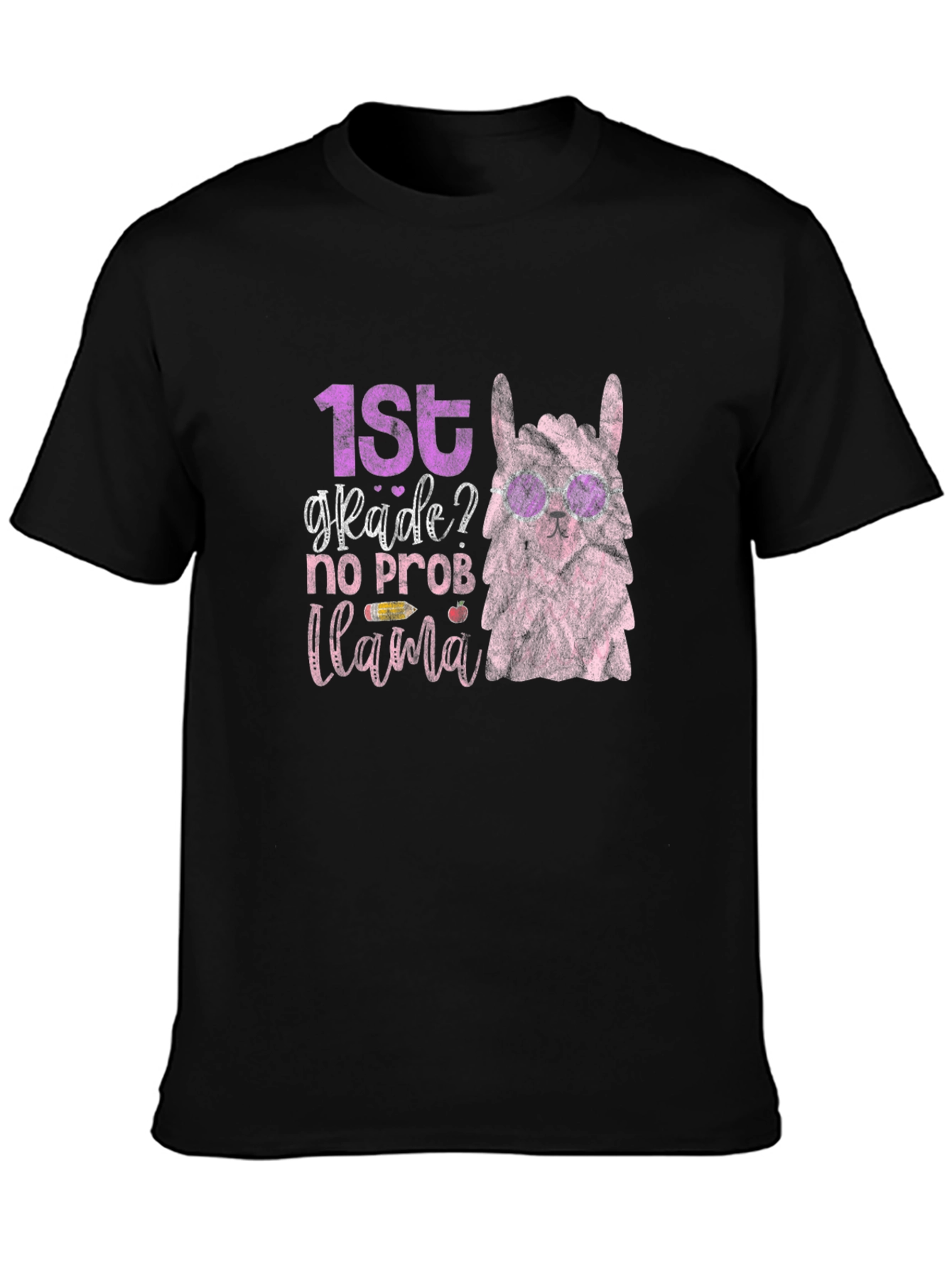 1st Grade Llama Graphic T-Shirt