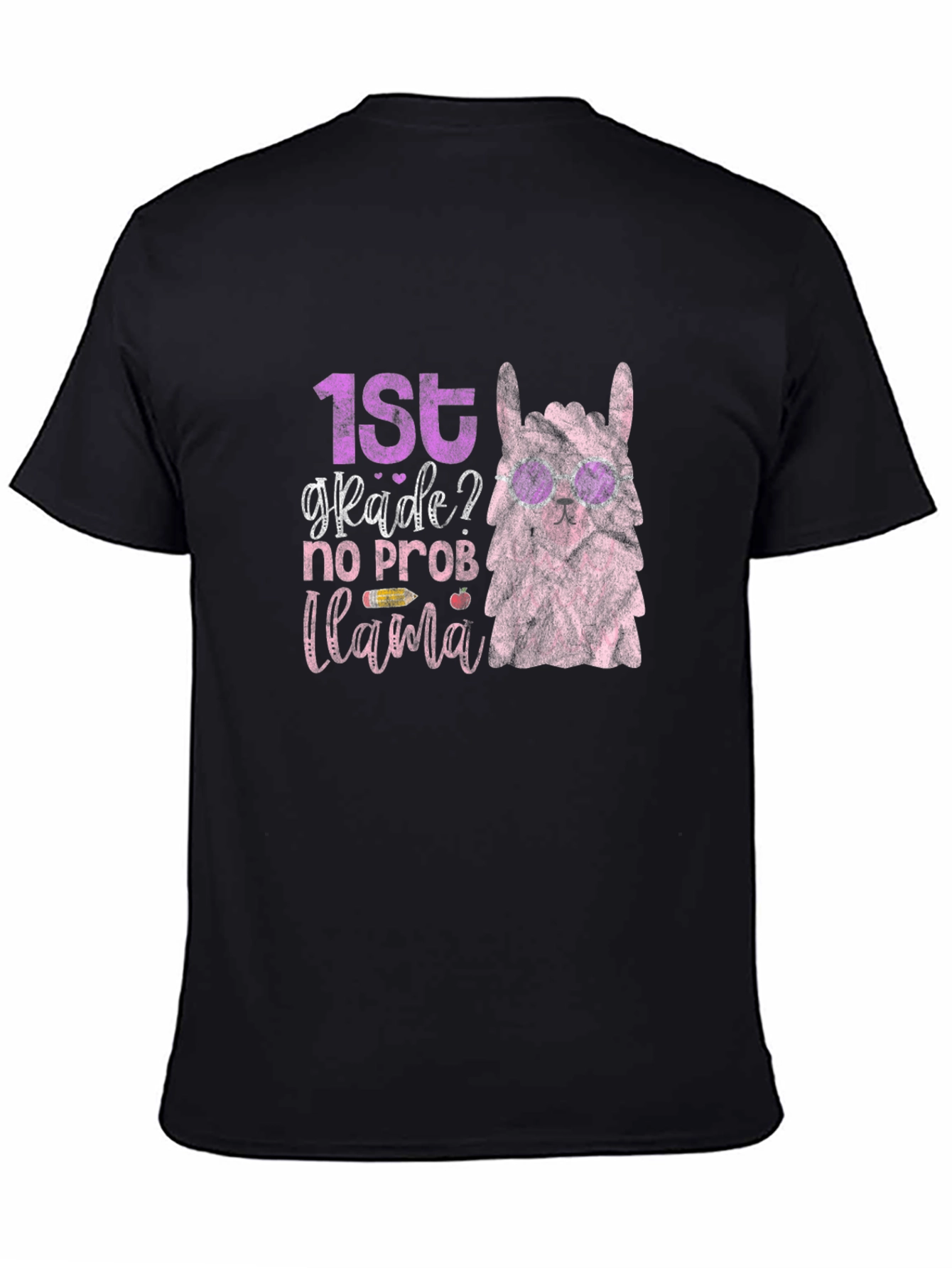 1st Grade Llama Graphic T-Shirt
