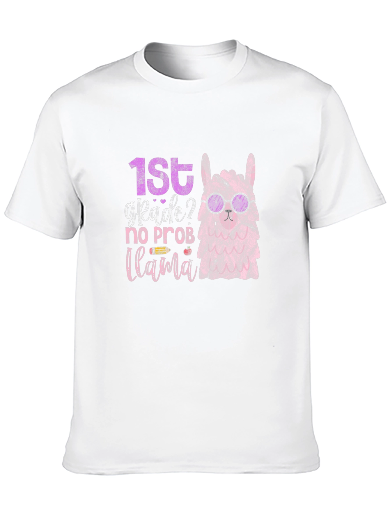 1st Grade Llama Graphic T-Shirt