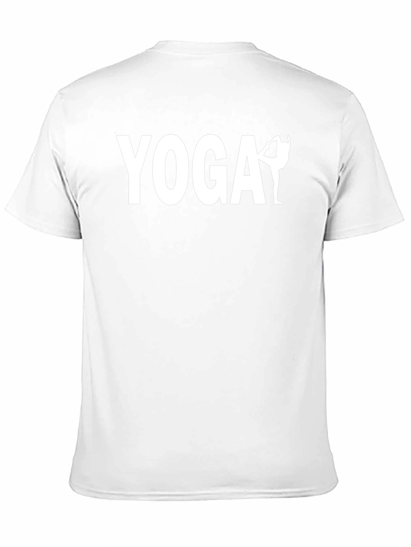 Yoga Pose Graphic Tee - Black Cotton Blend