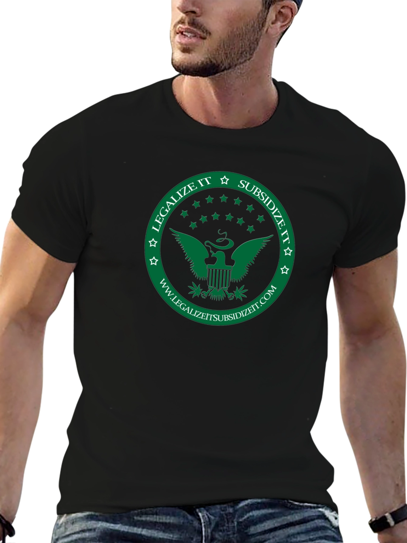 Legalize It Subsidize It Black T-Shirt