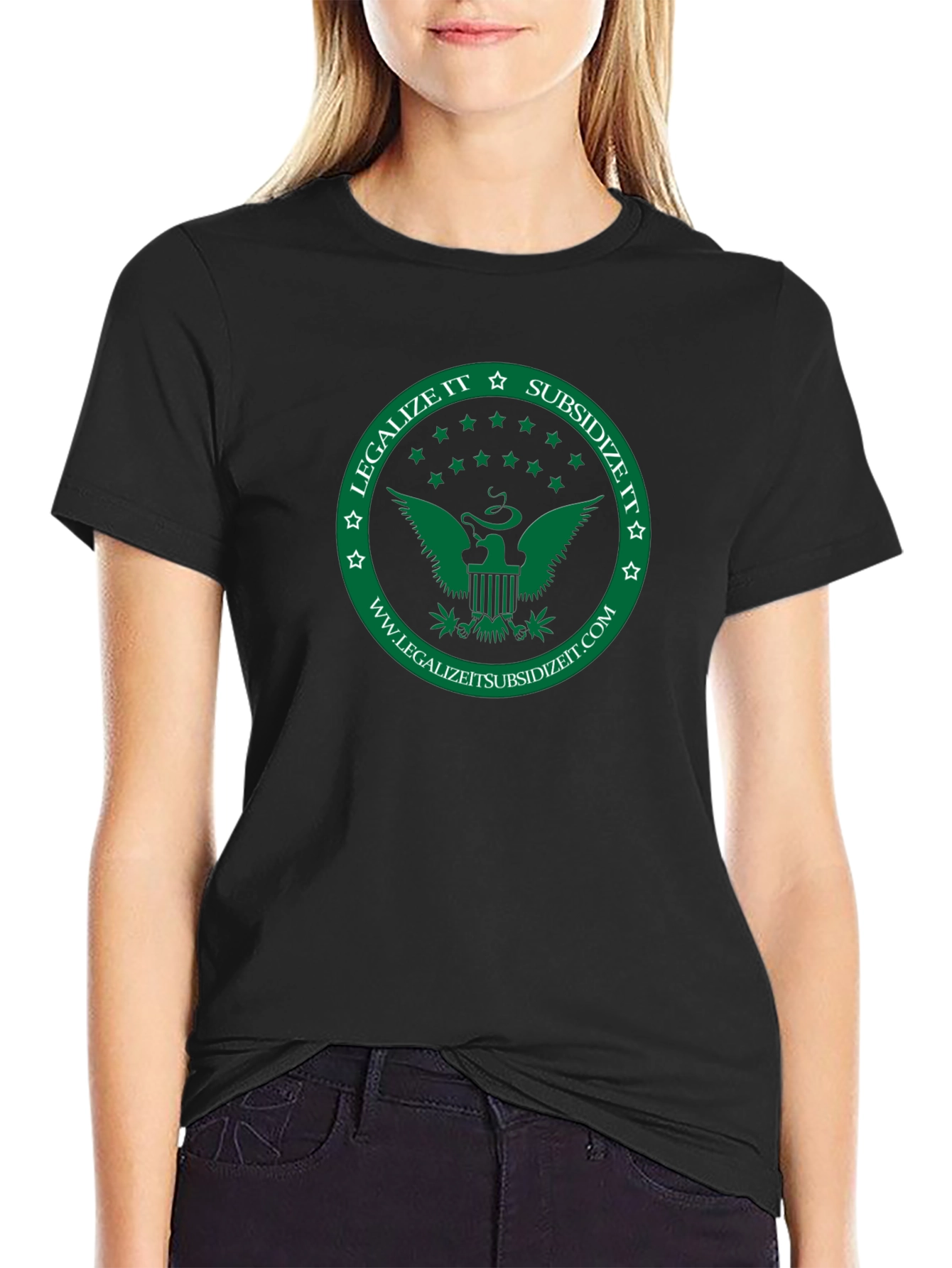 Legalize It Subsidize It Black T-Shirt