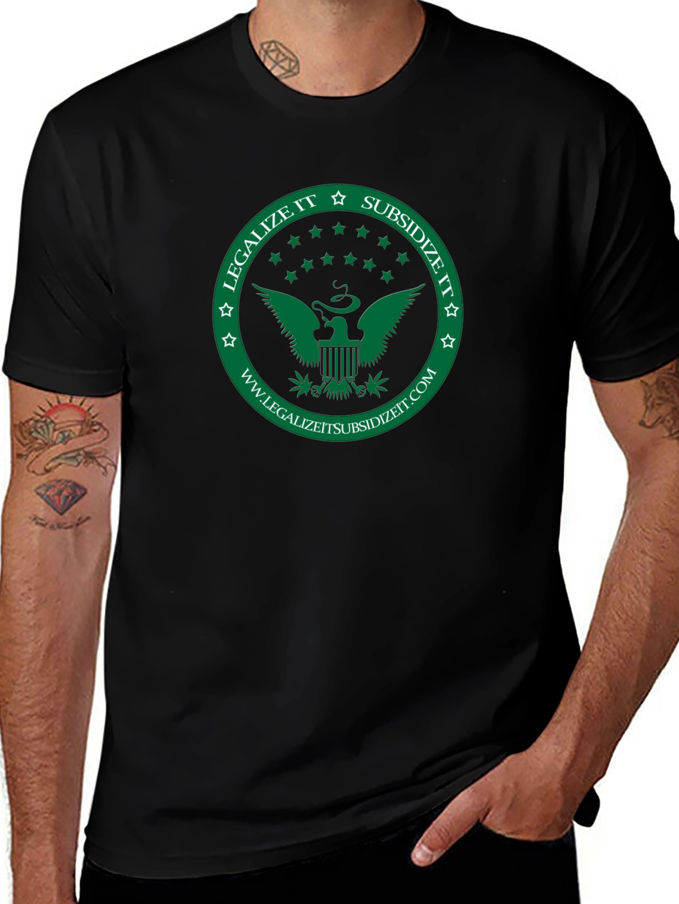 Legalize It Subsidize It Black T-Shirt
