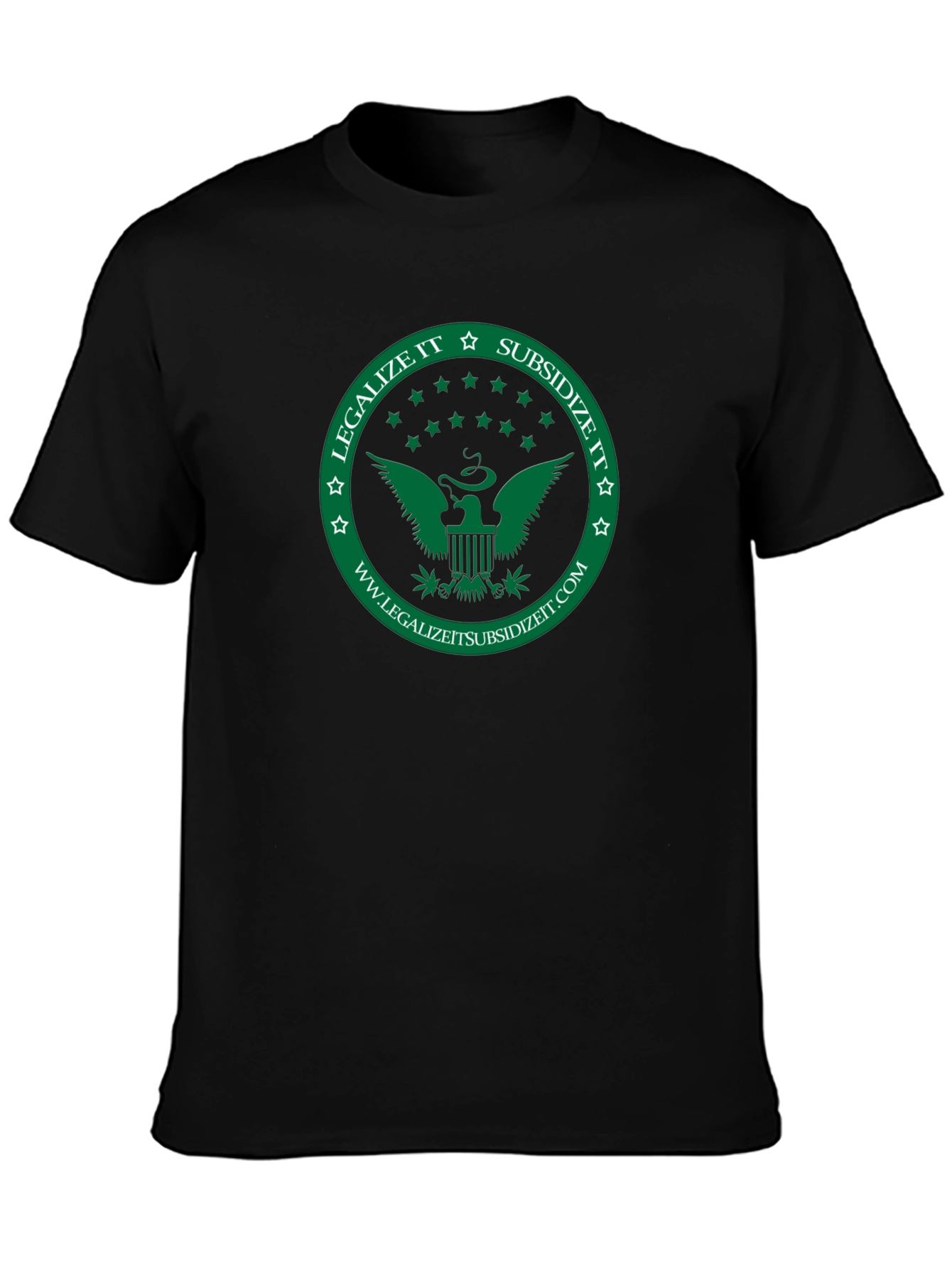 Legalize It Subsidize It Black T-Shirt