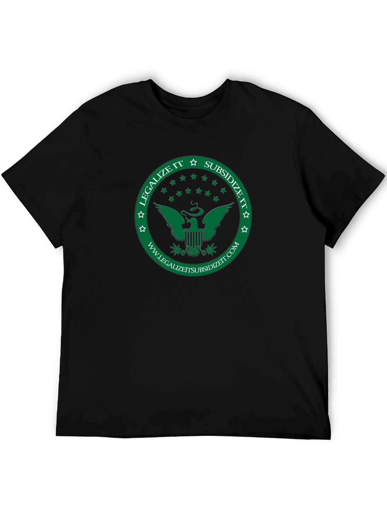 Legalize It Subsidize It Black T-Shirt