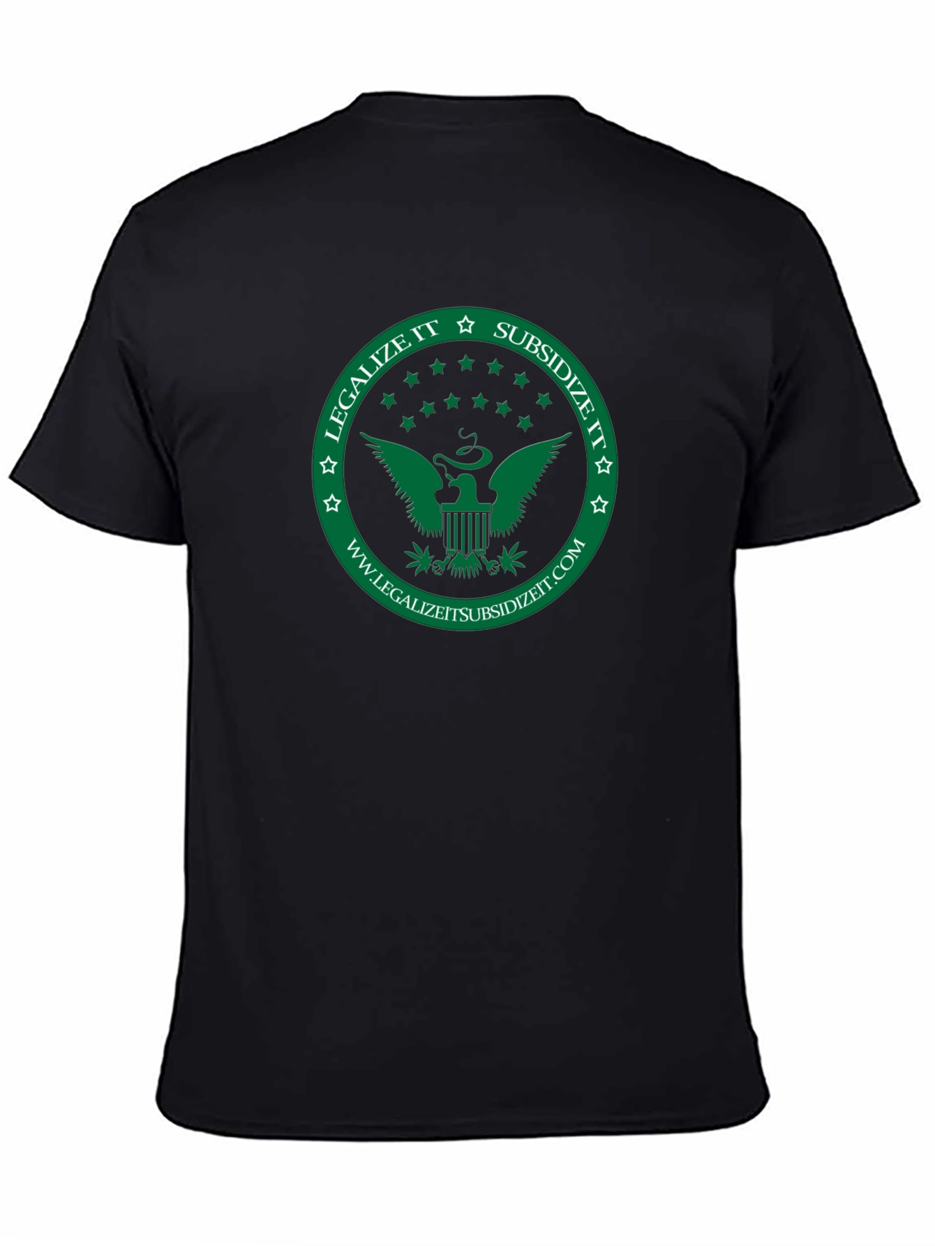 Legalize It Subsidize It Black T-Shirt
