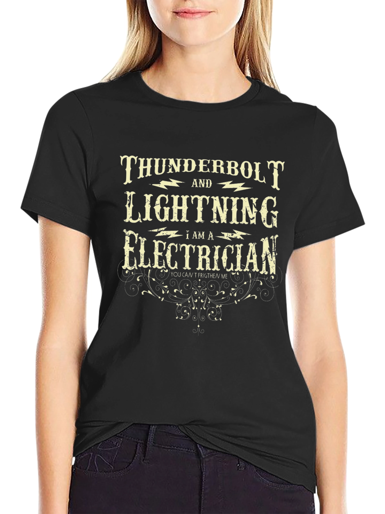 Thunderbolt and Lightning Electrician Graphic T-Shirt
