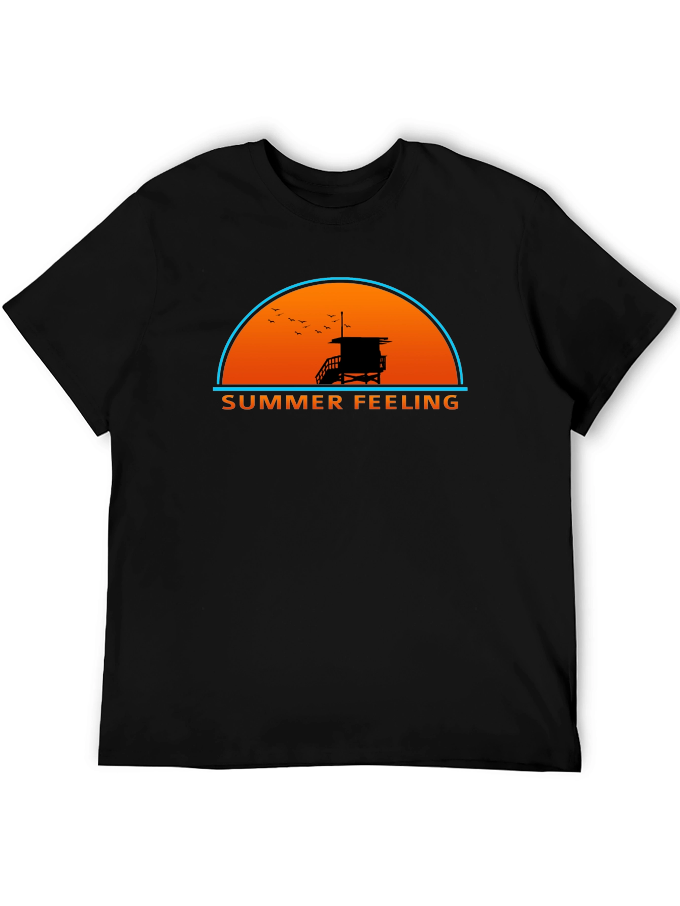 Summer Feeling Graphic T-Shirt - Beach Vibes Tee